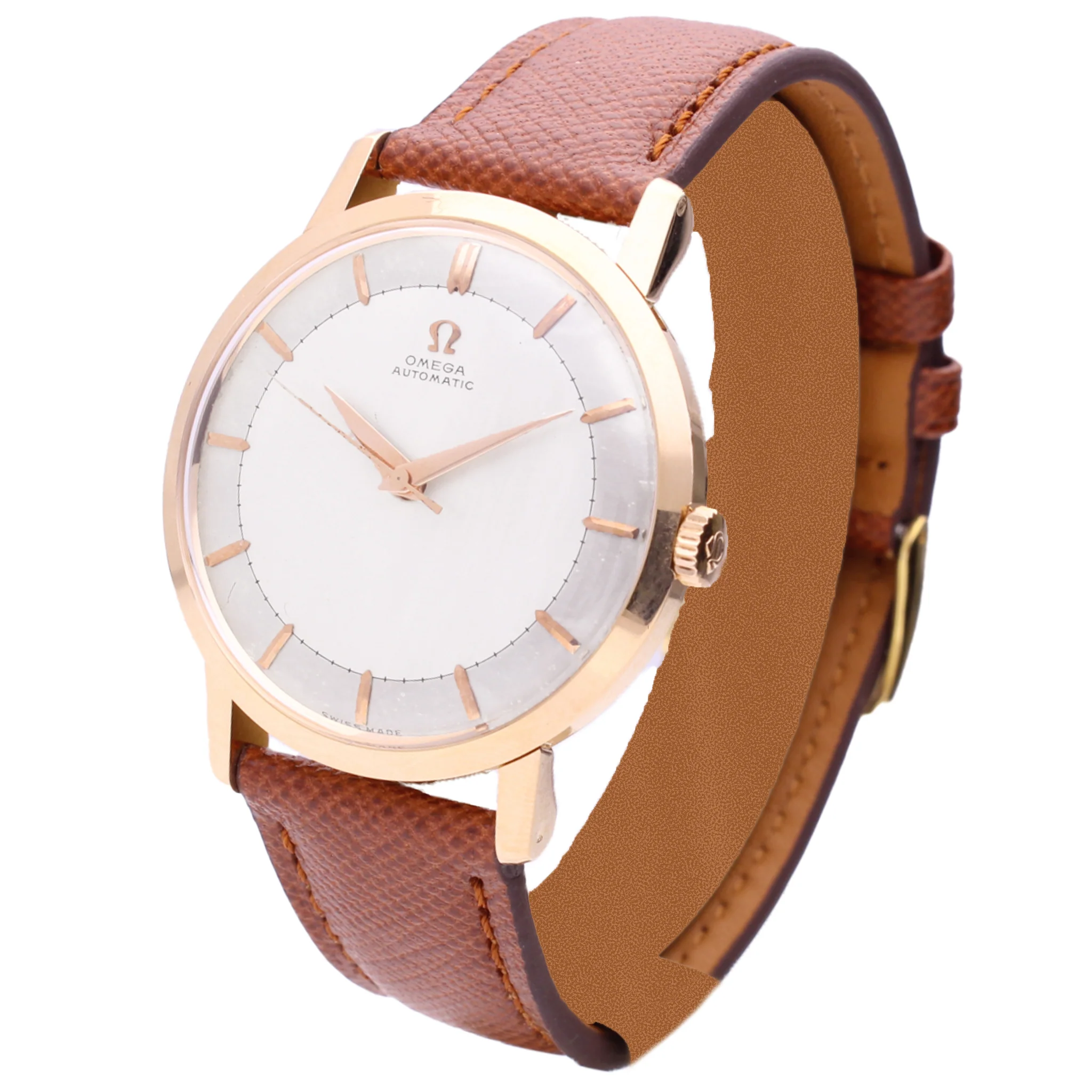 18ct rose gold OMEGA automatic dress watch. Made 1959 - Image 2