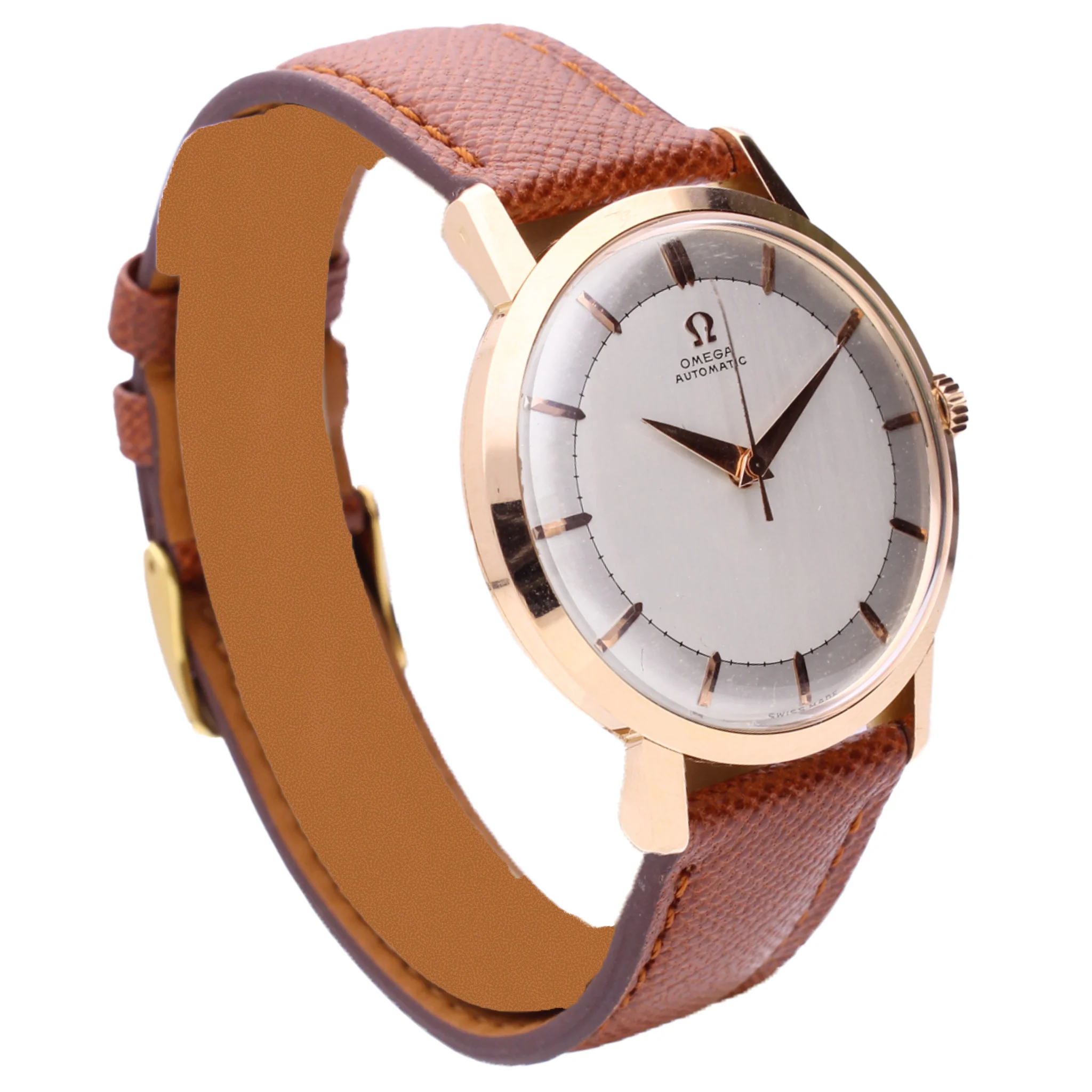 18ct rose gold OMEGA automatic dress watch. Made 1959 - Image 3