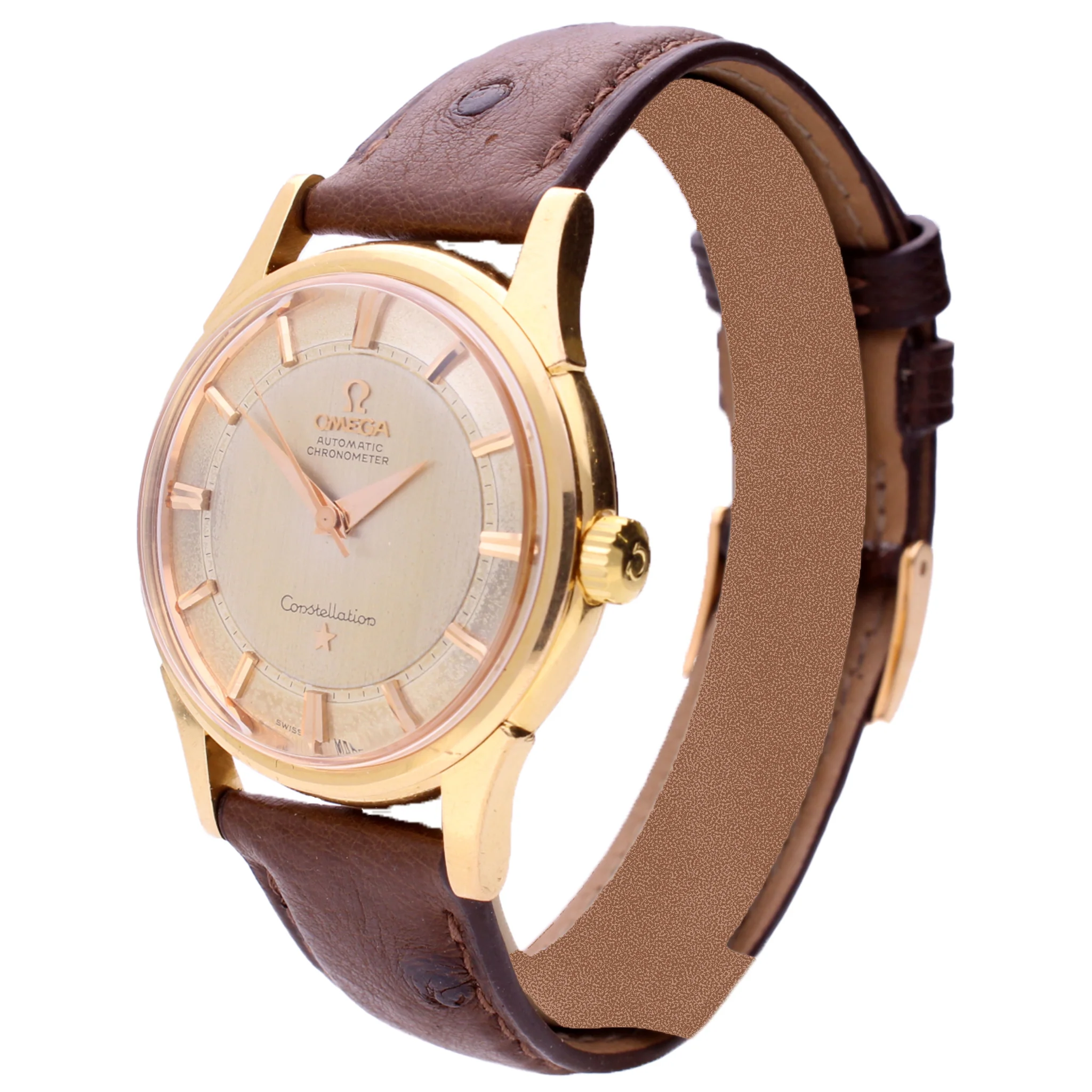 18ct rose gold OMEGA constellation automatic chronometer wristwatch. Made 1960 - Image 2