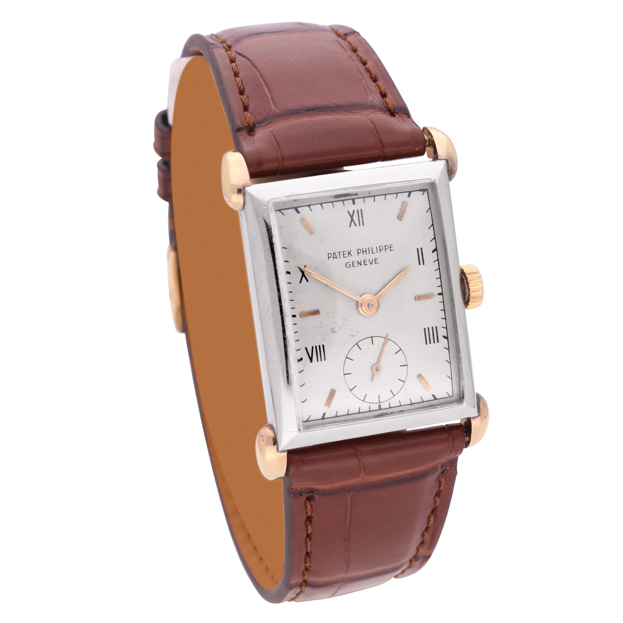 18ct rose gold & steel Patek Philippe, reference 1530/1 wristwatch. Made 1942 - Image 3