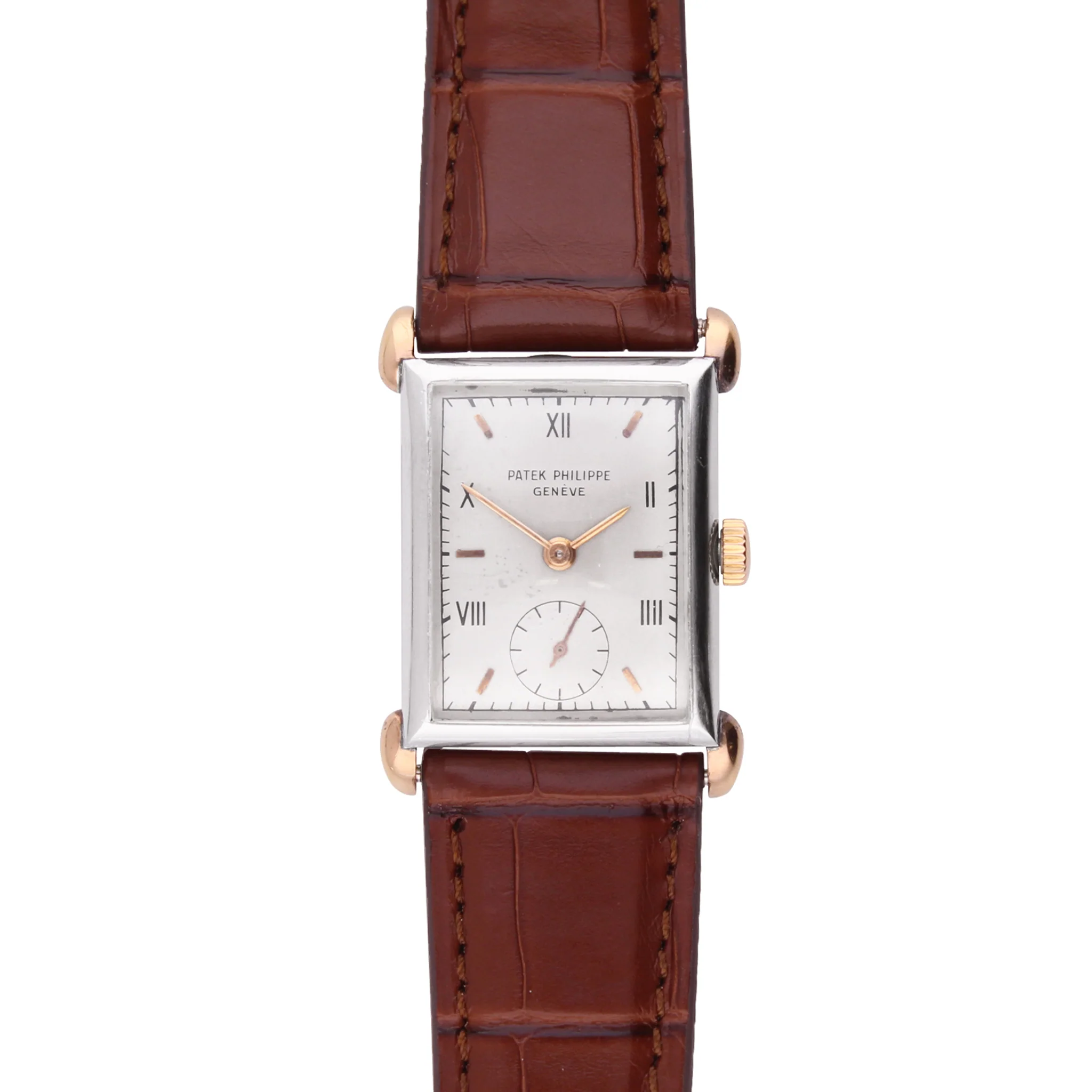 18ct rose gold & steel Patek Philippe, reference 1530/1 wristwatch. Made 1942 - Image 5