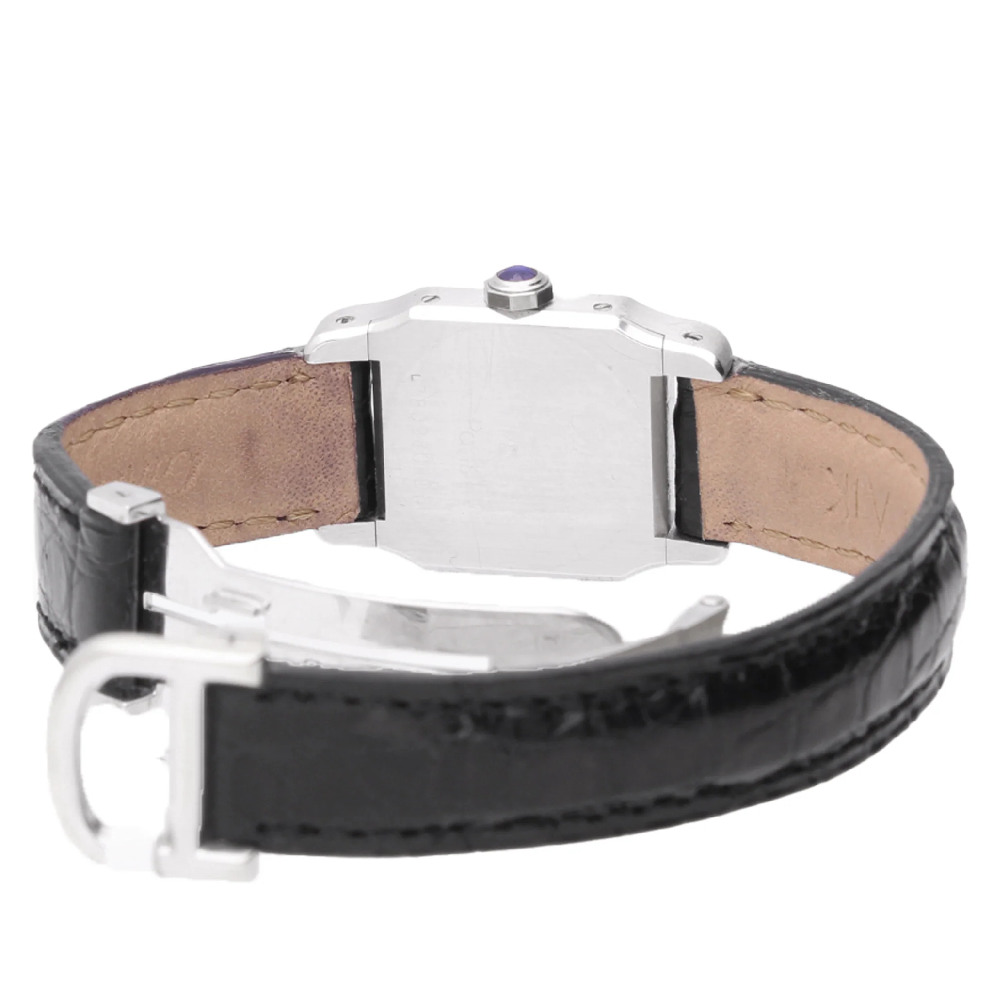 18ct white gold Cartier Santos Dumont wristwatch. Made 1975 - Image 2