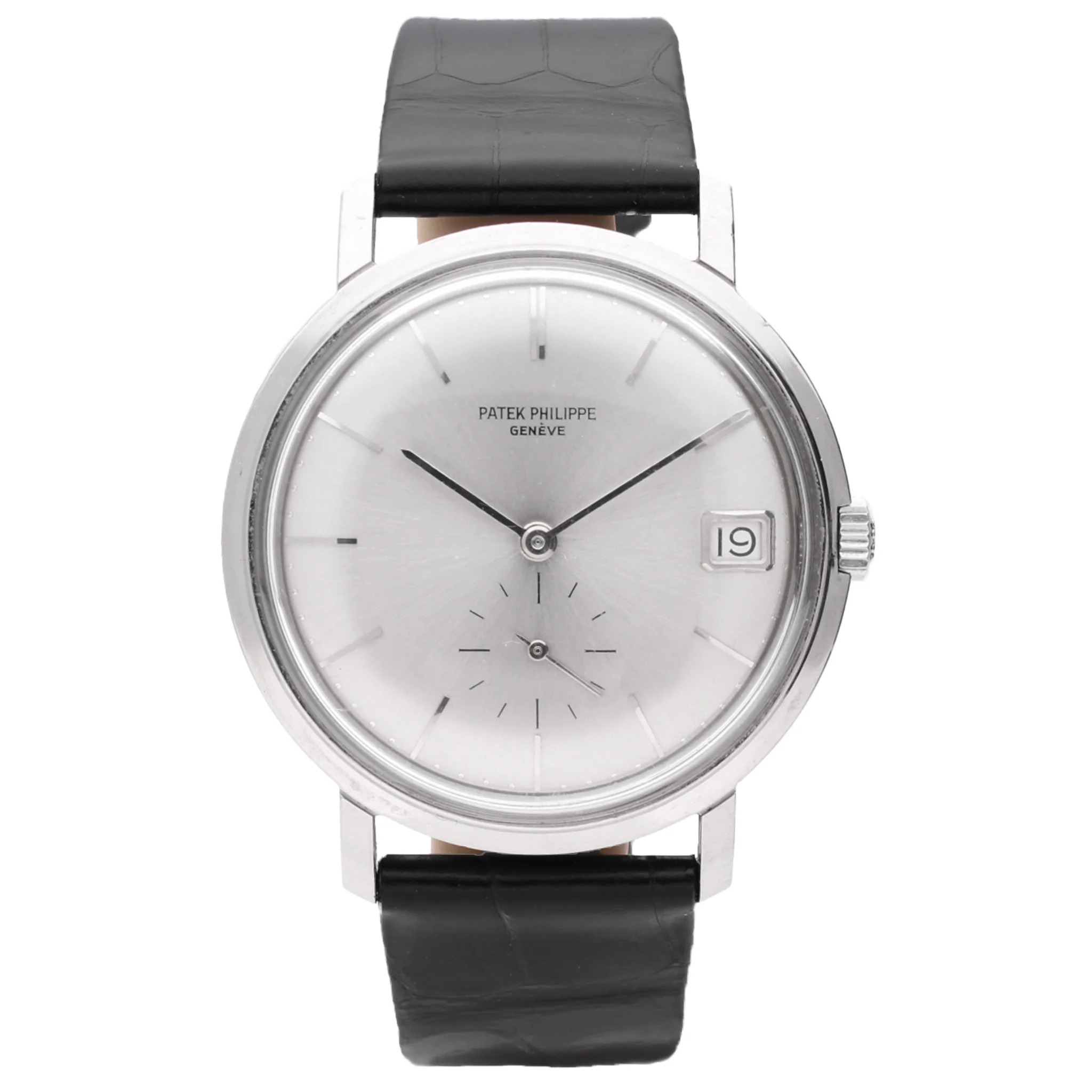 18ct white gold Patek Philippe ref. 3445 Calatrava wristwatch. Made 1967