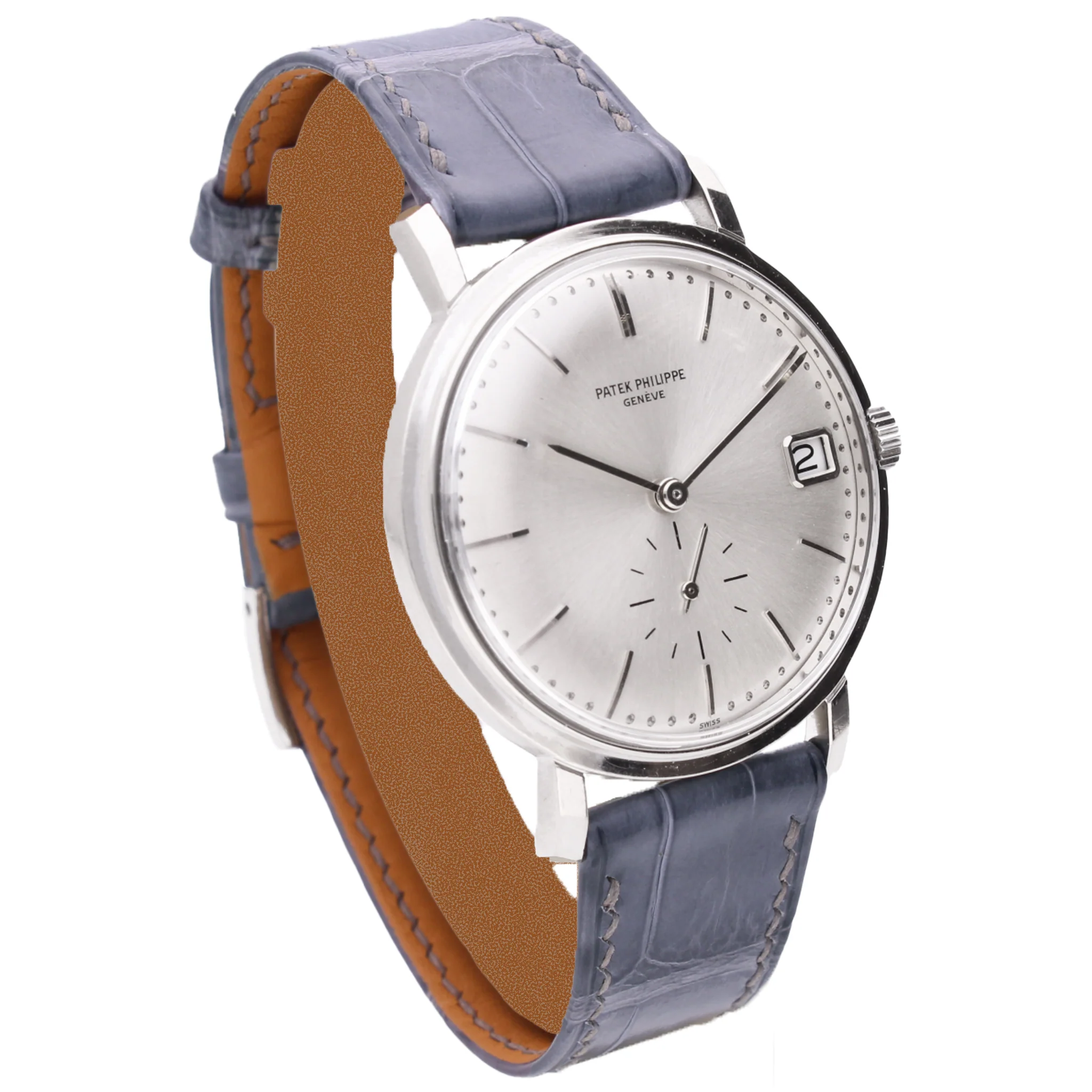 18ct white gold Patek Philippe ref. 3445 Calatrava automatic wristwatch. Made 1971 - Image 3