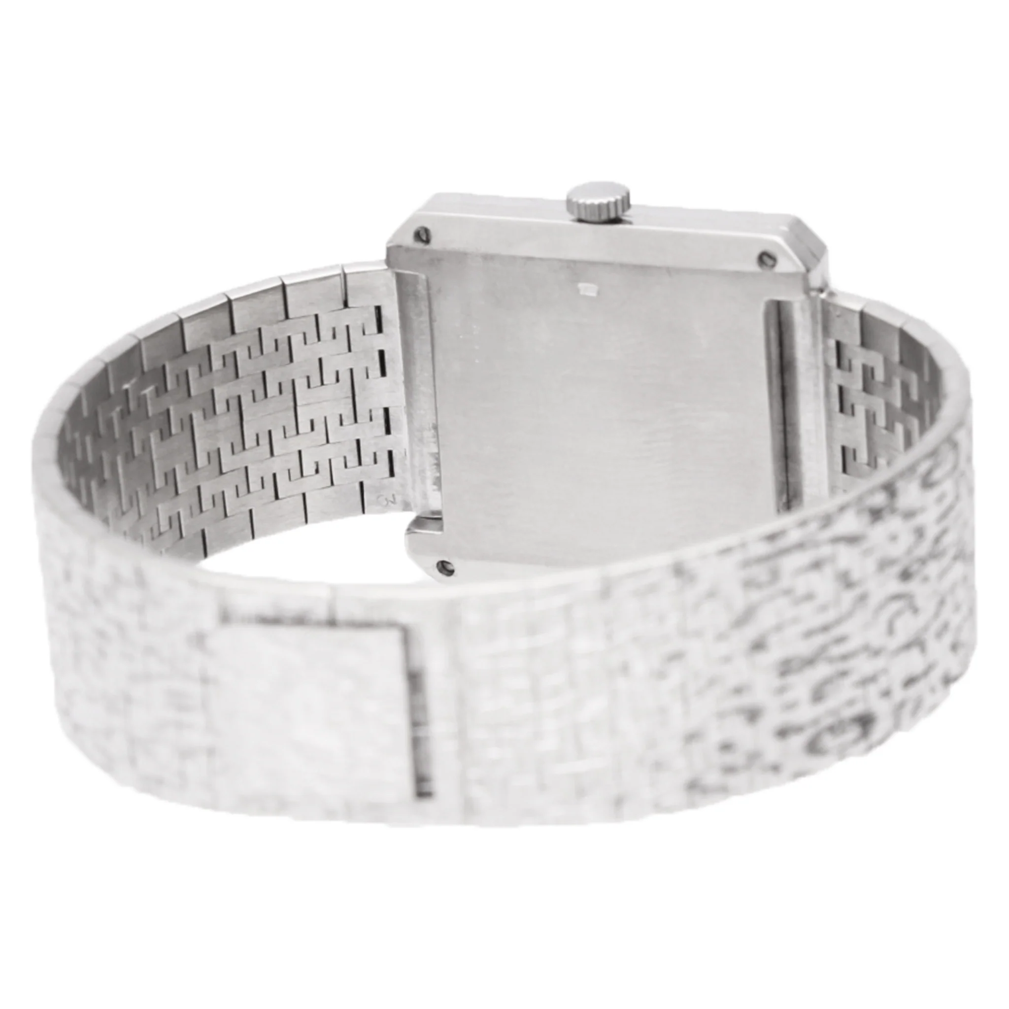 18ct white gold Piaget ref. 99045 'Protocole' diamond set bracelet watch. Made 1970's - Image 4