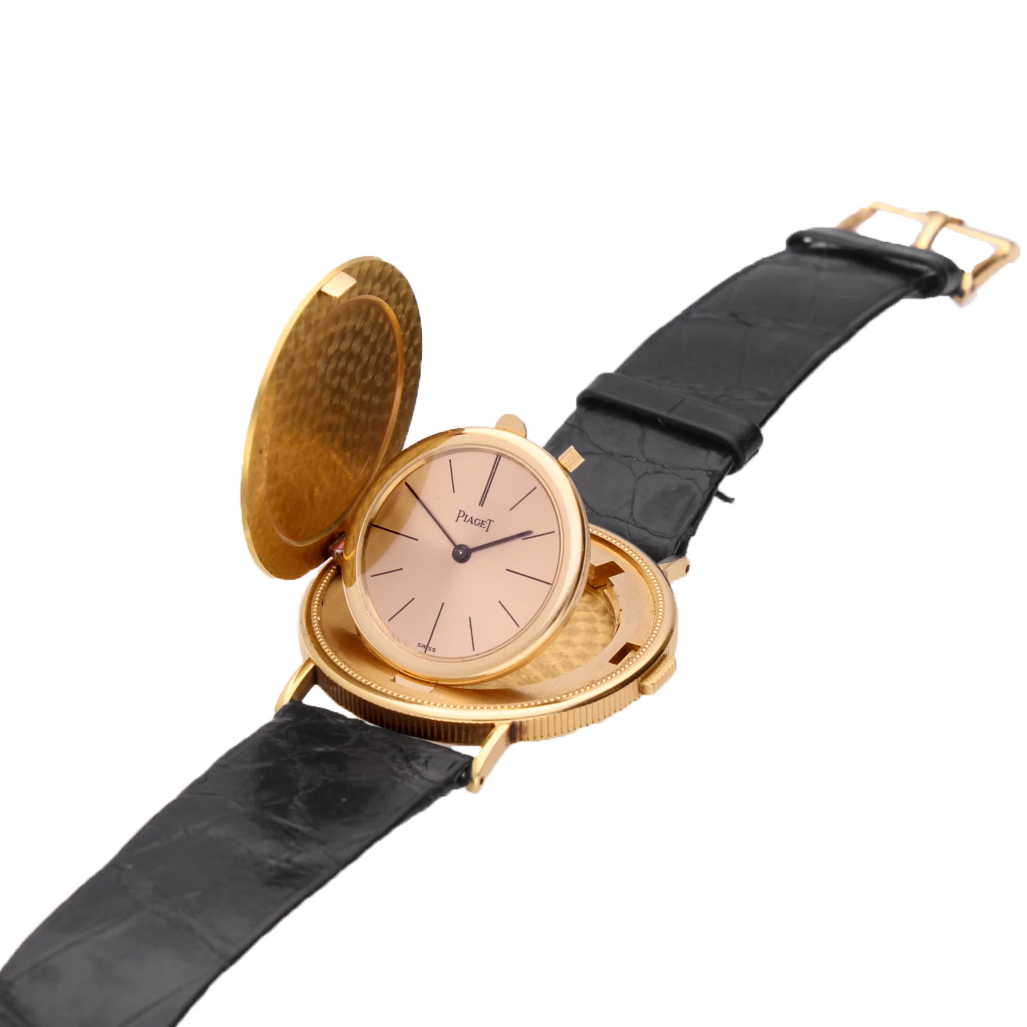 22ct/18ct yellow gold Piaget $20 coin wristwatch. Made 1975 - Image 3