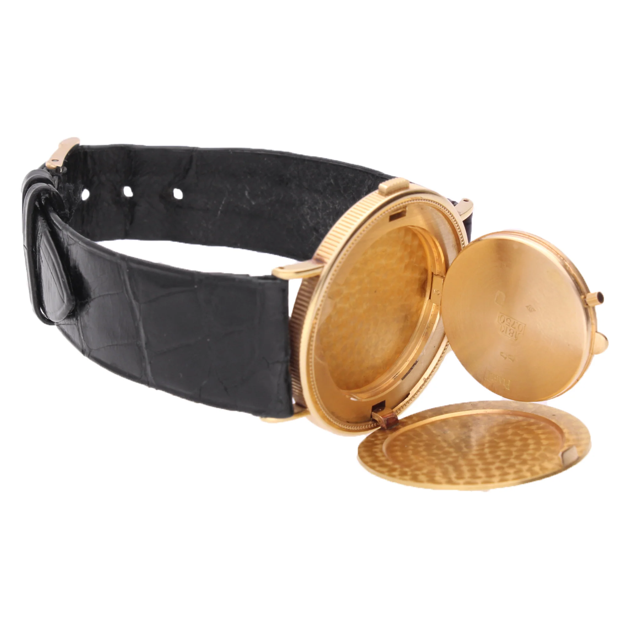 22ct/18ct yellow gold Piaget $20 coin wristwatch. Made 1975 - Image 4
