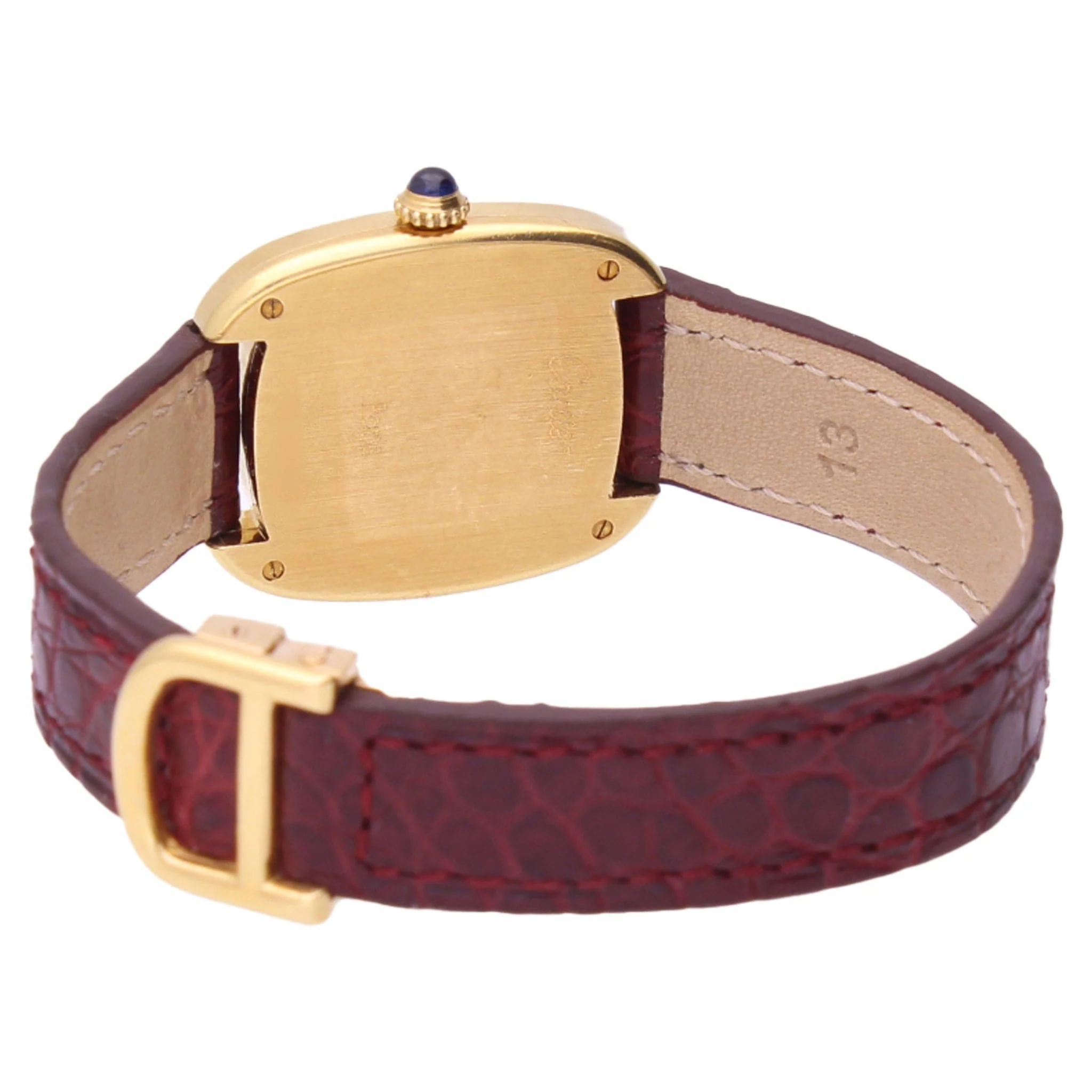 18ct yellow gold Cartier ref. 78079 'Gondole' wristwatch. Made 1970 - Image 4