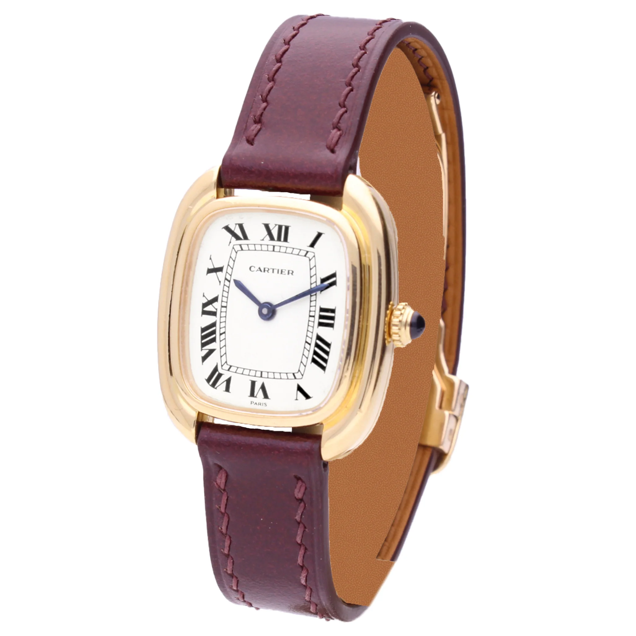 18ct yellow gold Cartier ref. 78079 Gondole wristwatch. Made 1970 - Image 2