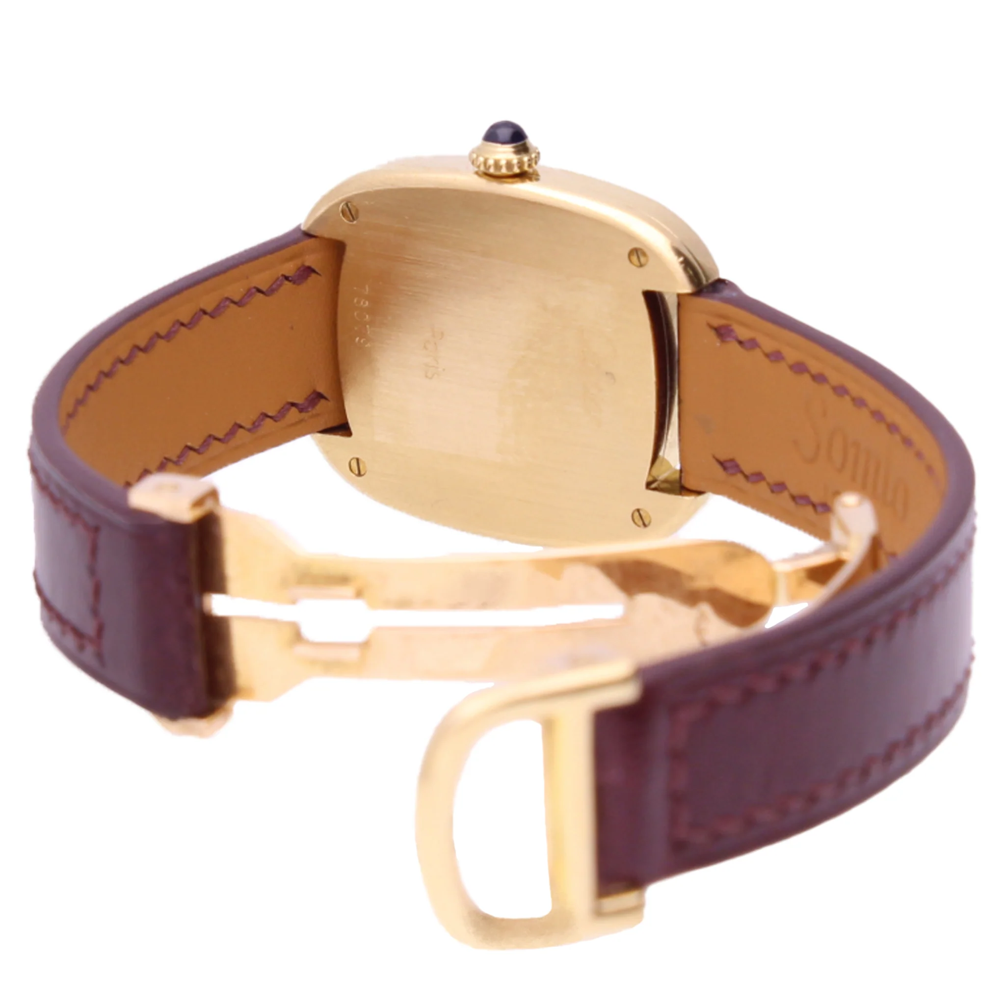18ct yellow gold Cartier ref. 78079 Gondole wristwatch. Made 1970 - Image 4