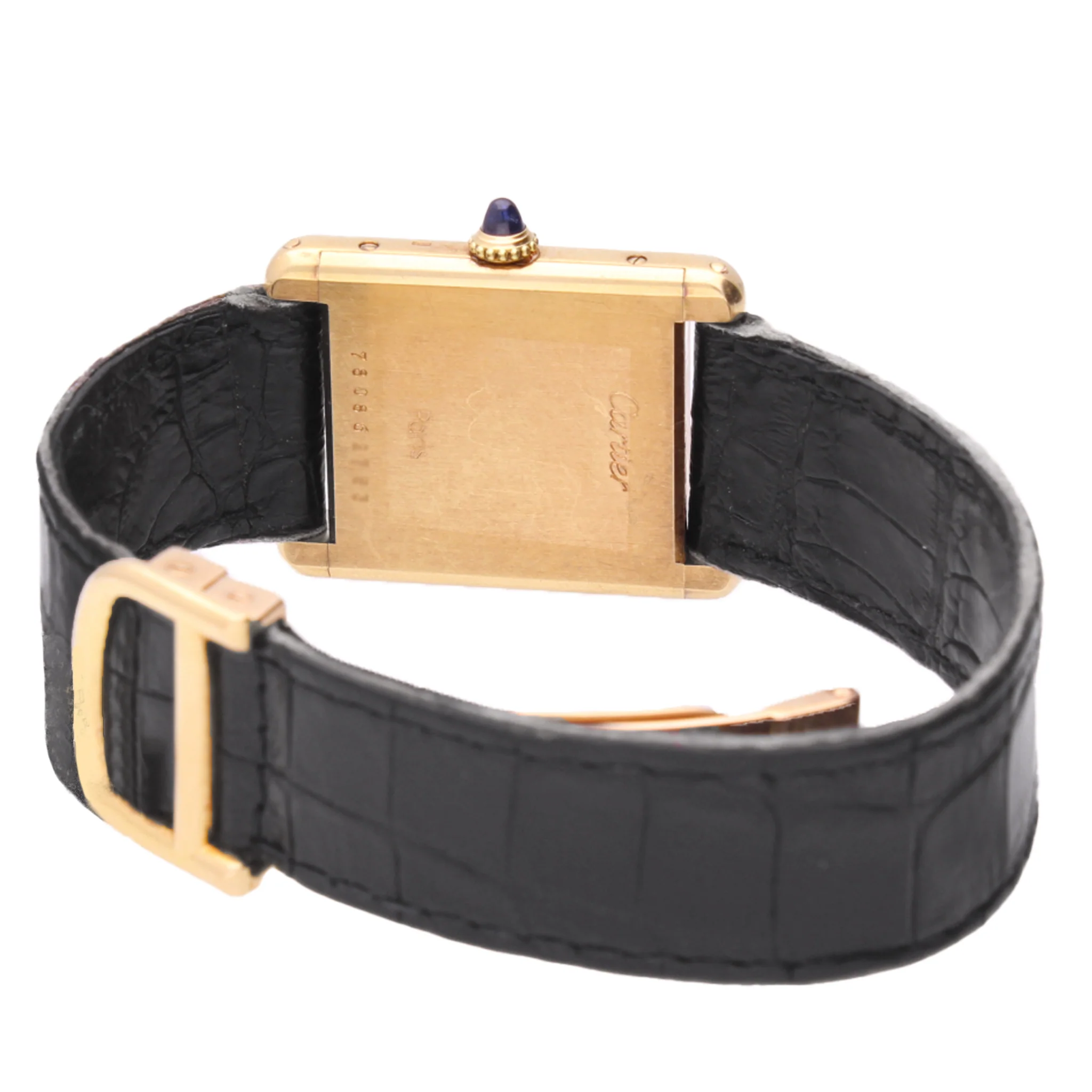 18ct yellow gold Cartier ref. 78086 Tank LC wristwatch. Made 1970 - Image 4