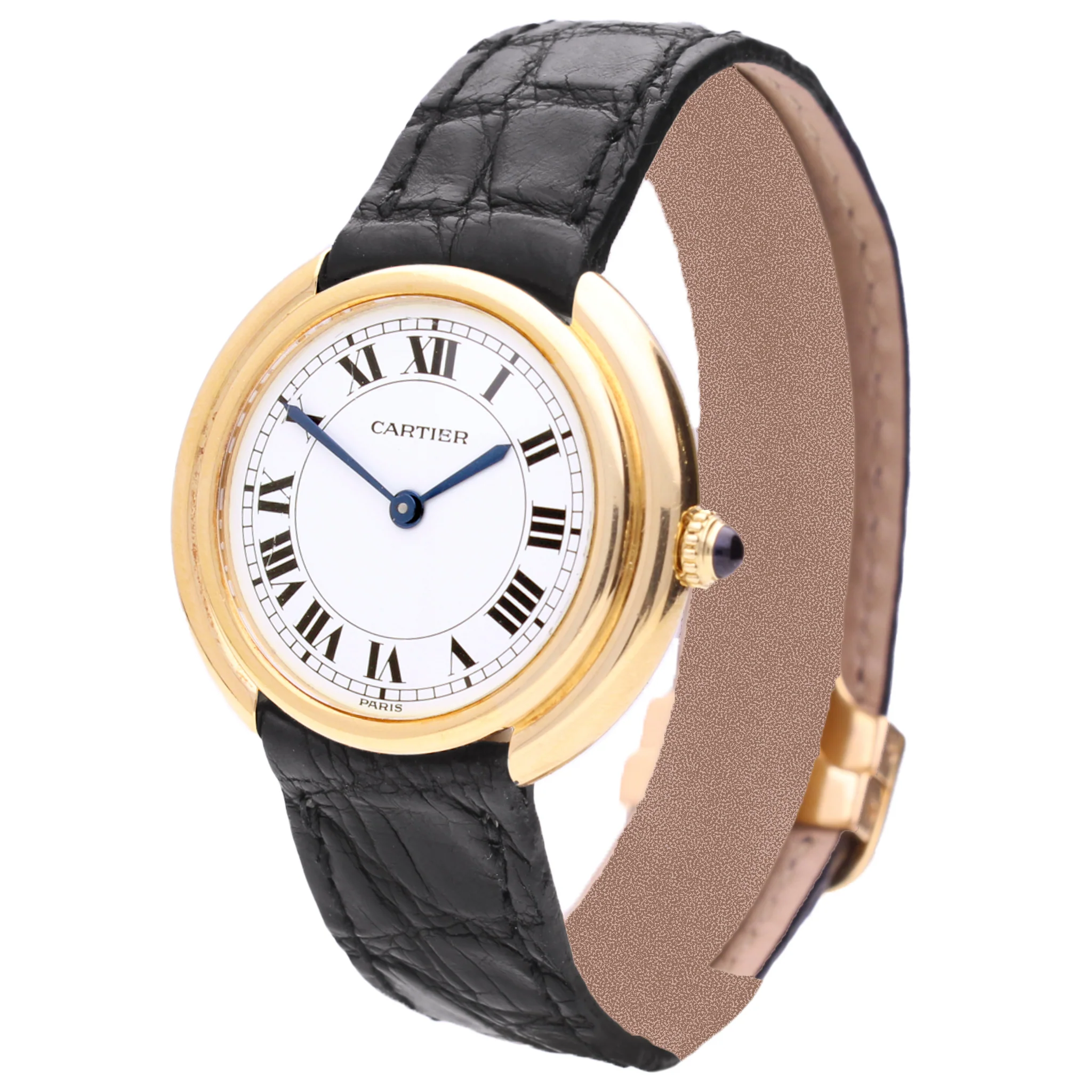 18ct yellow gold Cartier ref. 78090 Vendôme wristwatch. Made 1970 - Image 2