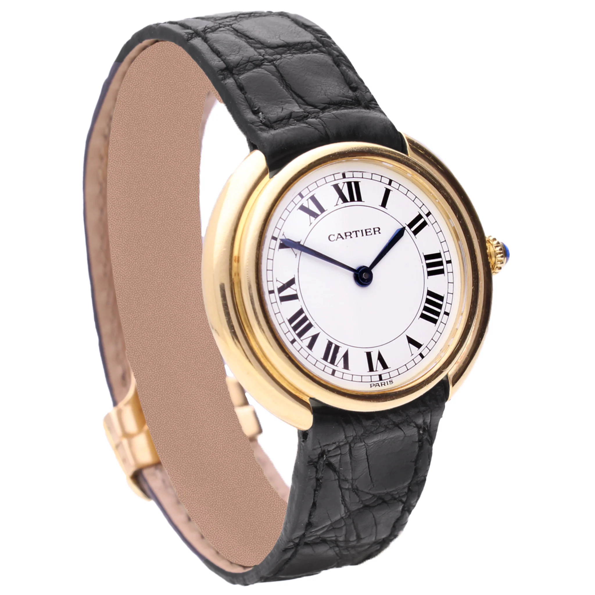 18ct yellow gold Cartier ref. 78090 Vendôme wristwatch. Made 1970 - Image 3