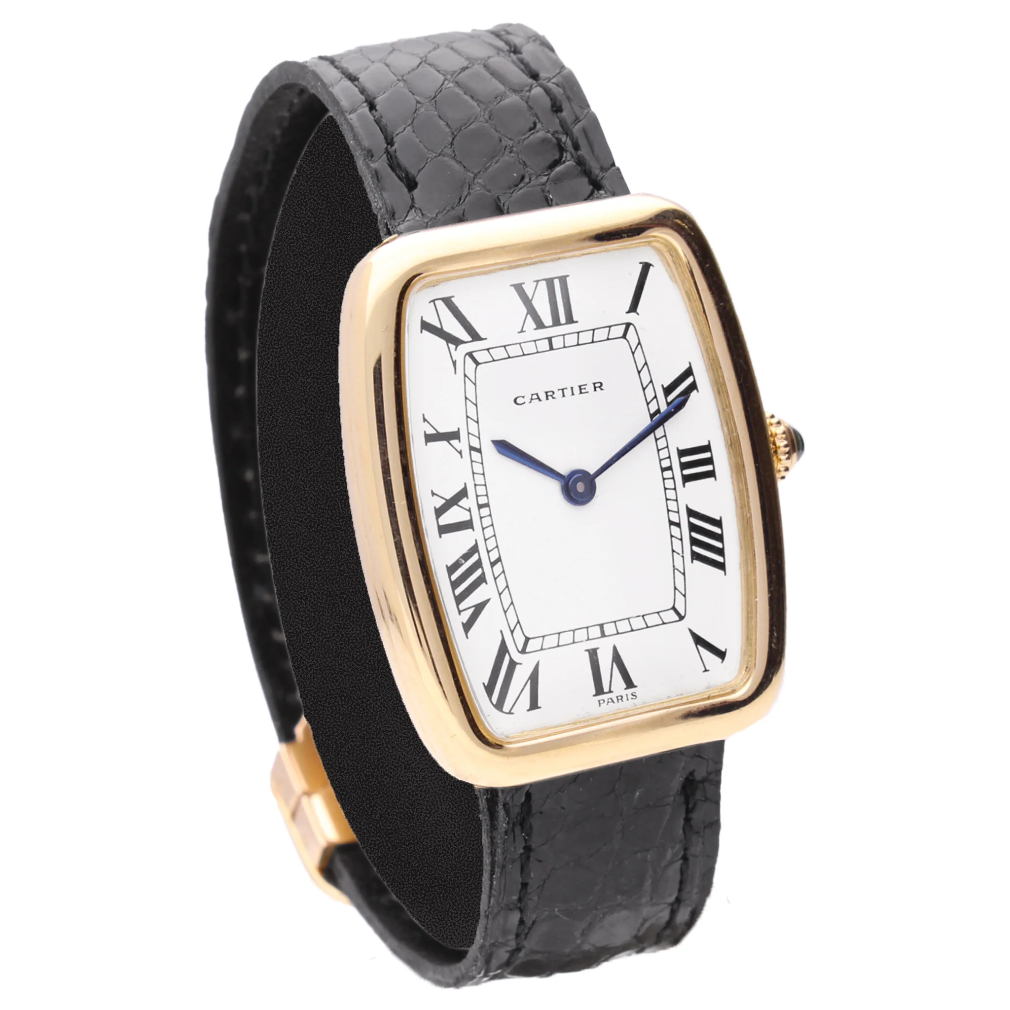 18ct yellow gold Cartier Square 'Incurvée' wristwatch. Made 1970's - Image 3