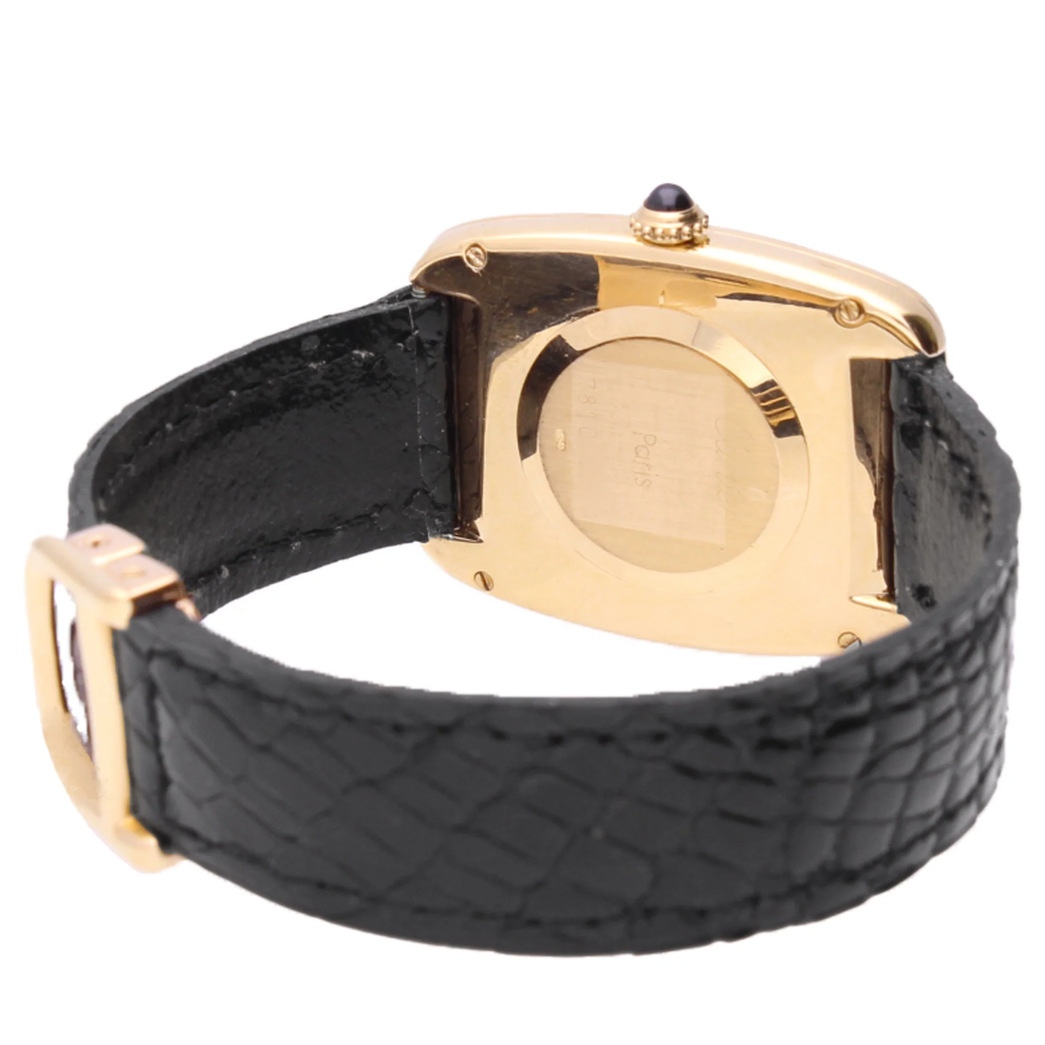 18ct yellow gold Cartier Square 'Incurvée' wristwatch. Made 1970's - Image 4