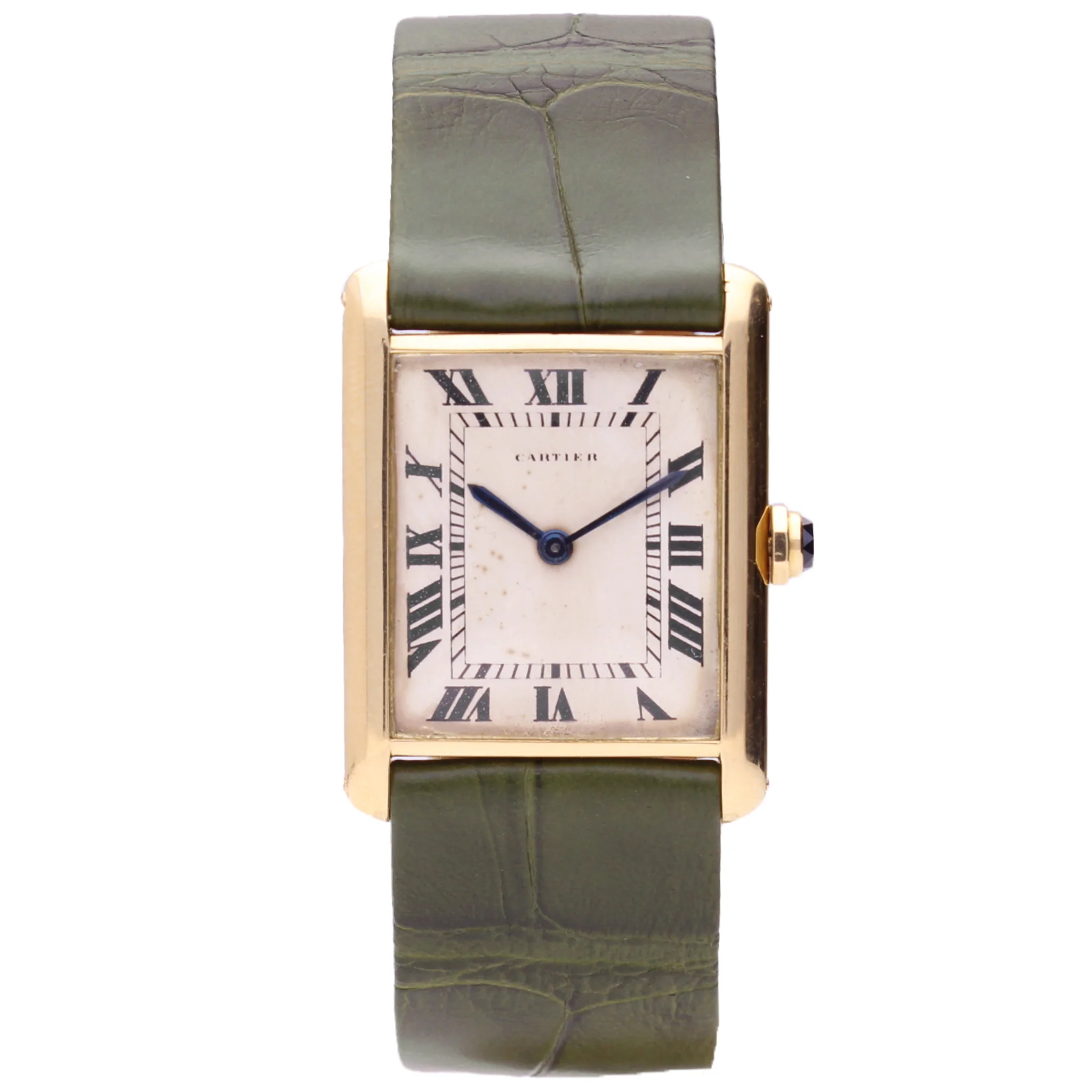 18ct yellow gold Cartier Tank LC wristwatch. Made 1960