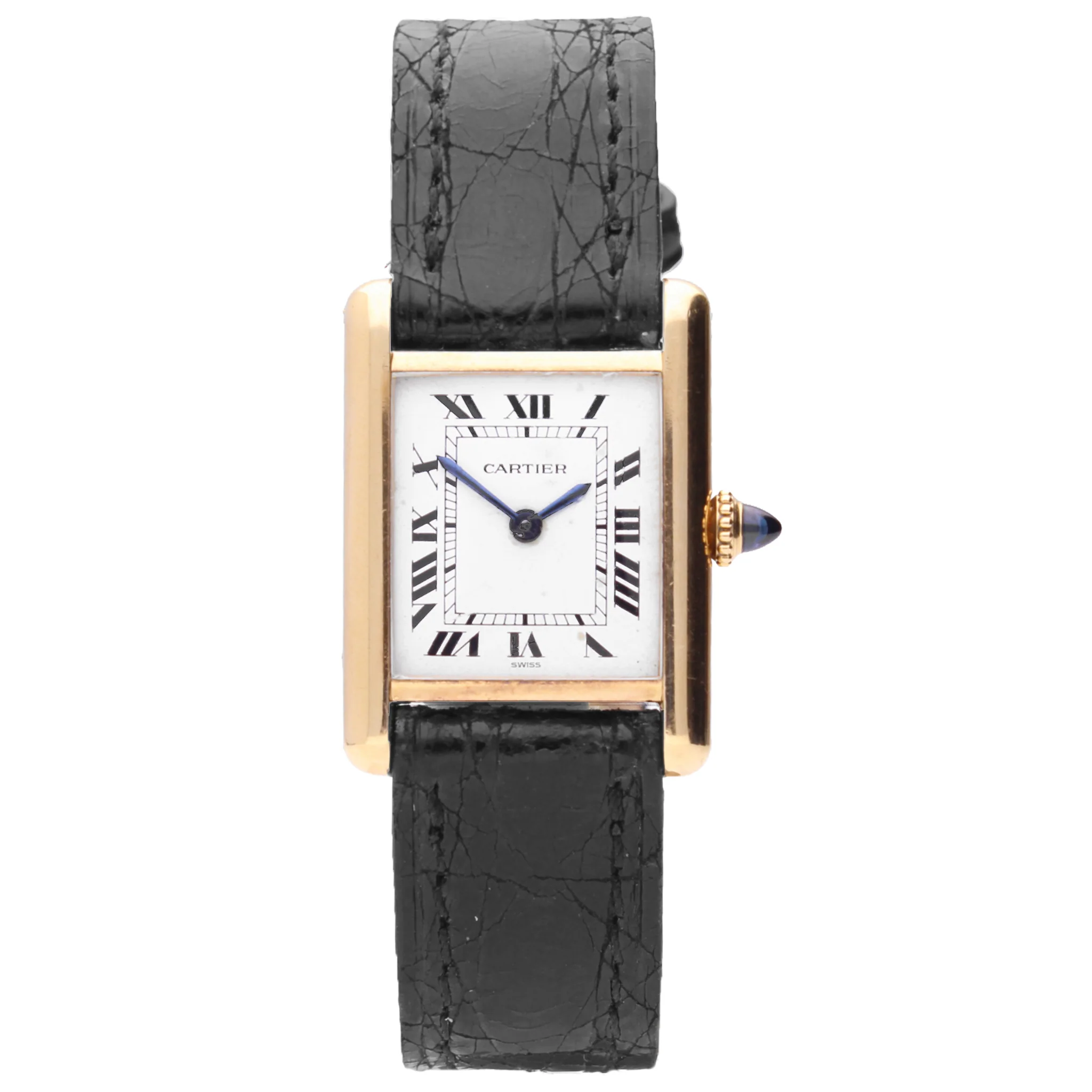 18ct yellow gold Cartier Tank LC wristwatch. Made 1970