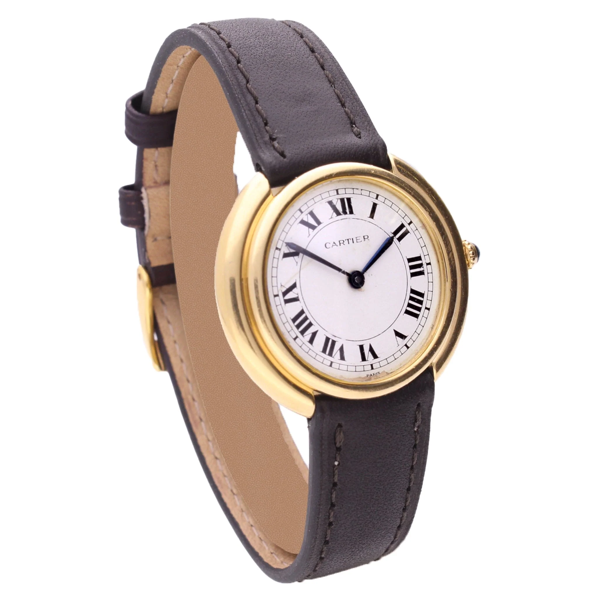 18ct yellow gold Cartier Vendôme wristwatch. Made 1970 - Image 3