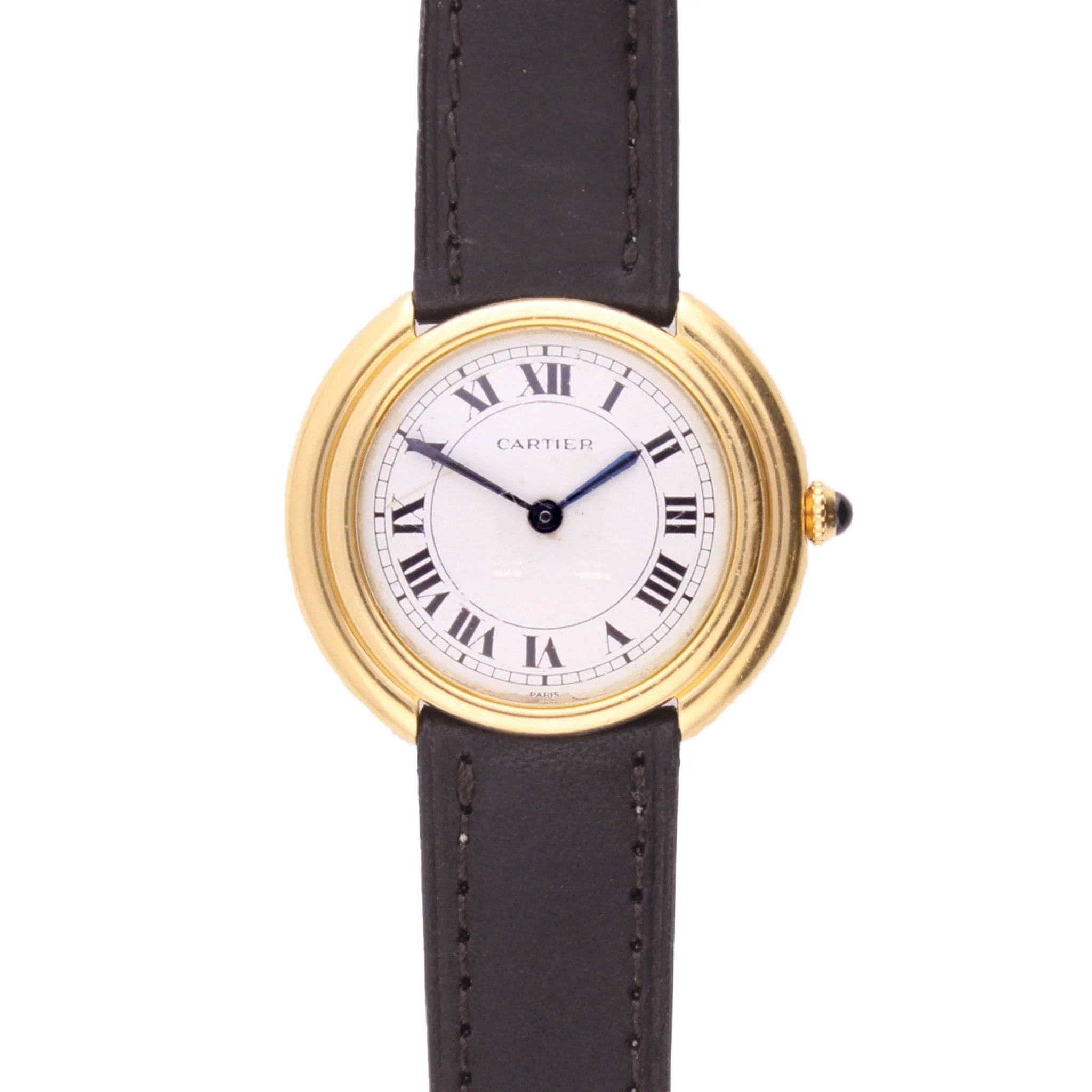 18ct yellow gold Cartier Vendôme wristwatch. Made 1970 - Image 4