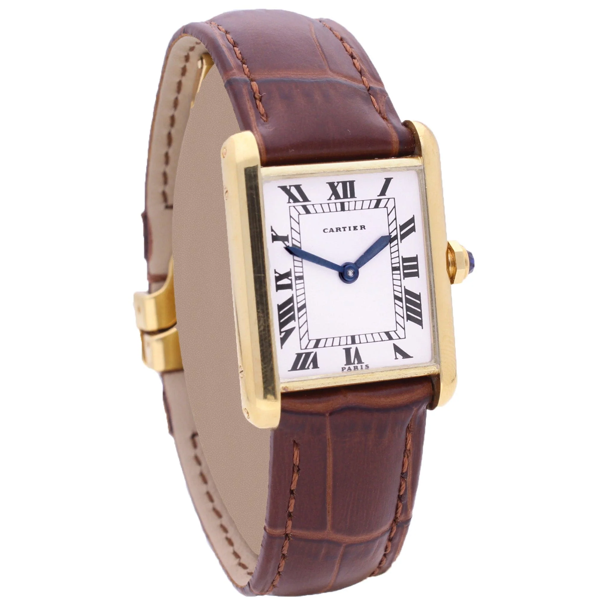 18ct yellow gold Cartier 'New York' Tank LC wristwatch. Made 1972 - Image 3