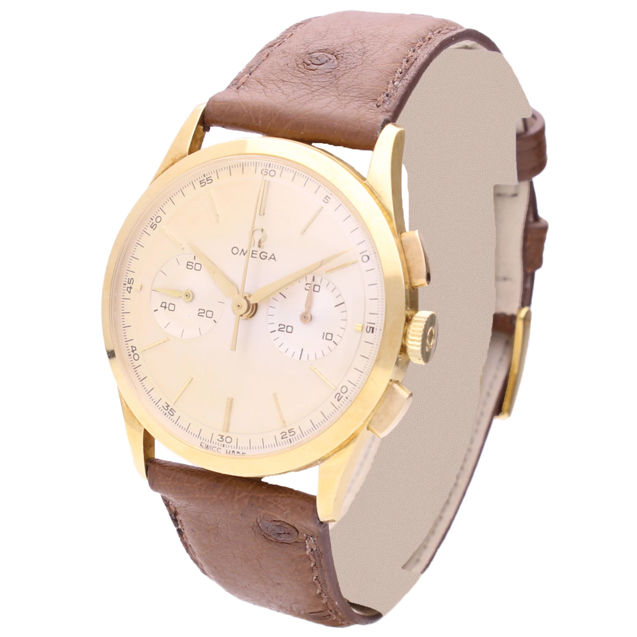 18ct yellow gold OMEGA chronograph wristwatch. Made 1962 - Image 2