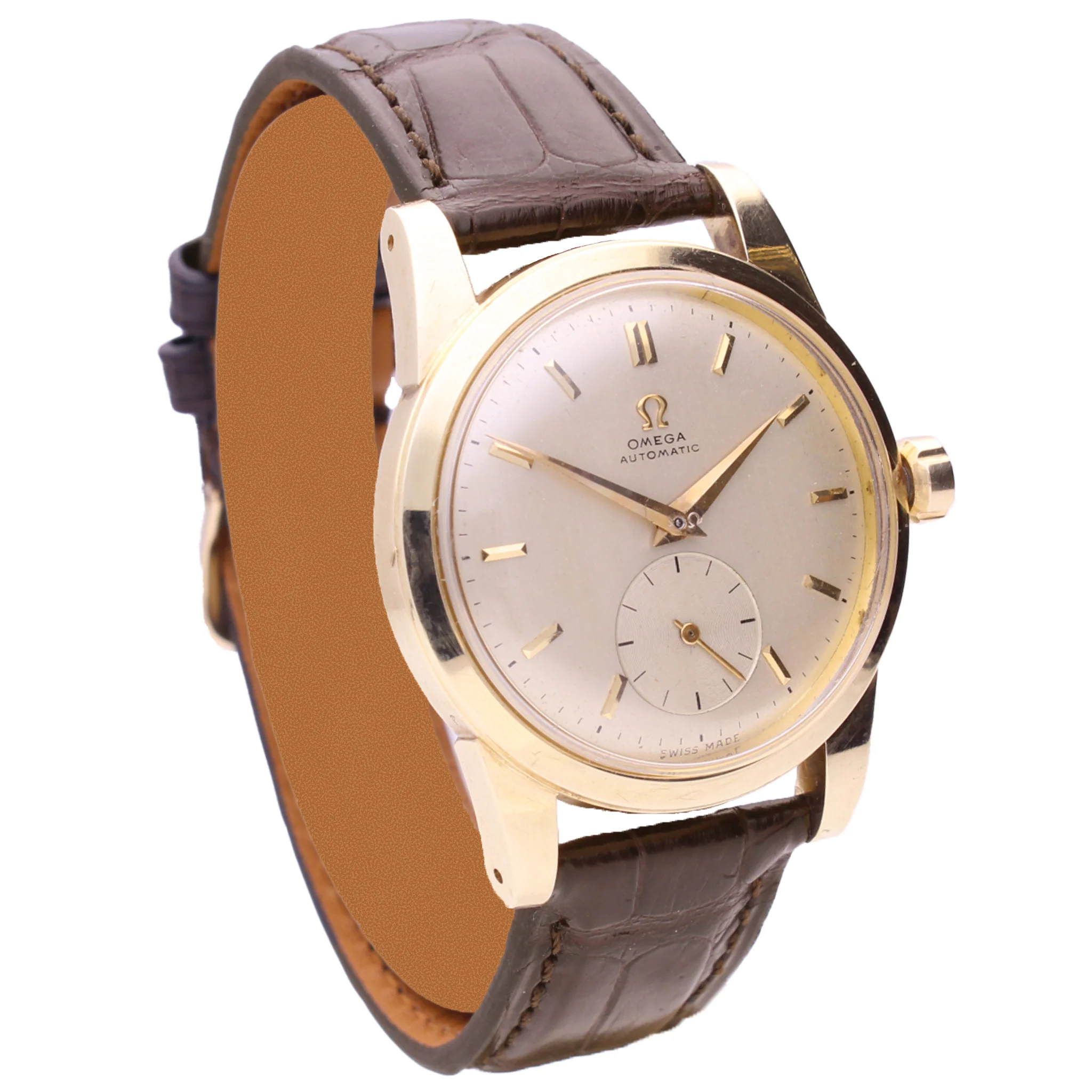 18ct yellow gold OMEGA Seamaster automatic wristwatch. Made 1951 - Image 3