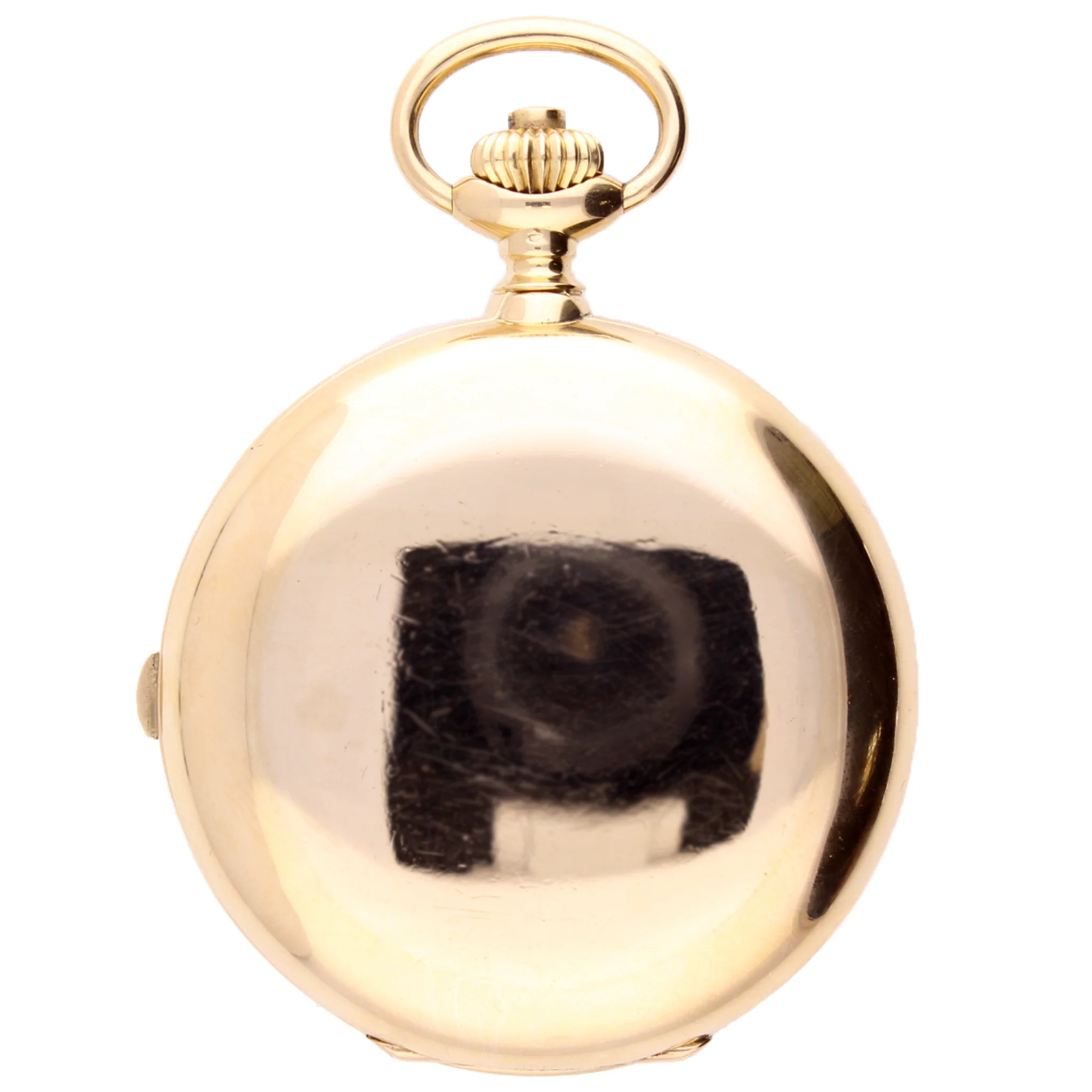18ct yellow gold Patek Philippe Full Hunter single button chronograph pocket watch. Made 1913 - Image 2