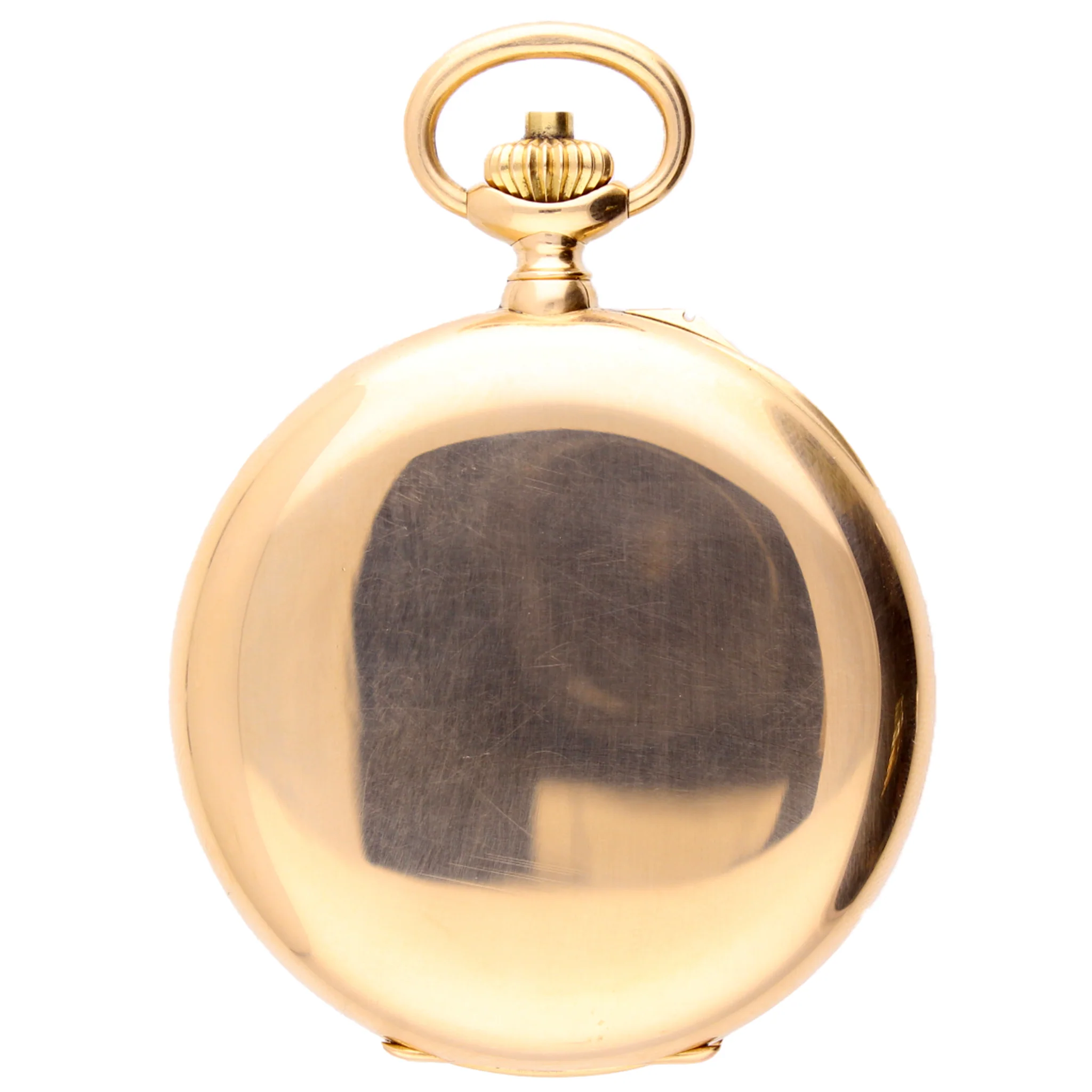 18ct yellow gold Patek Philippe open face chronograph pocketwatch. Made 1924 - Image 4