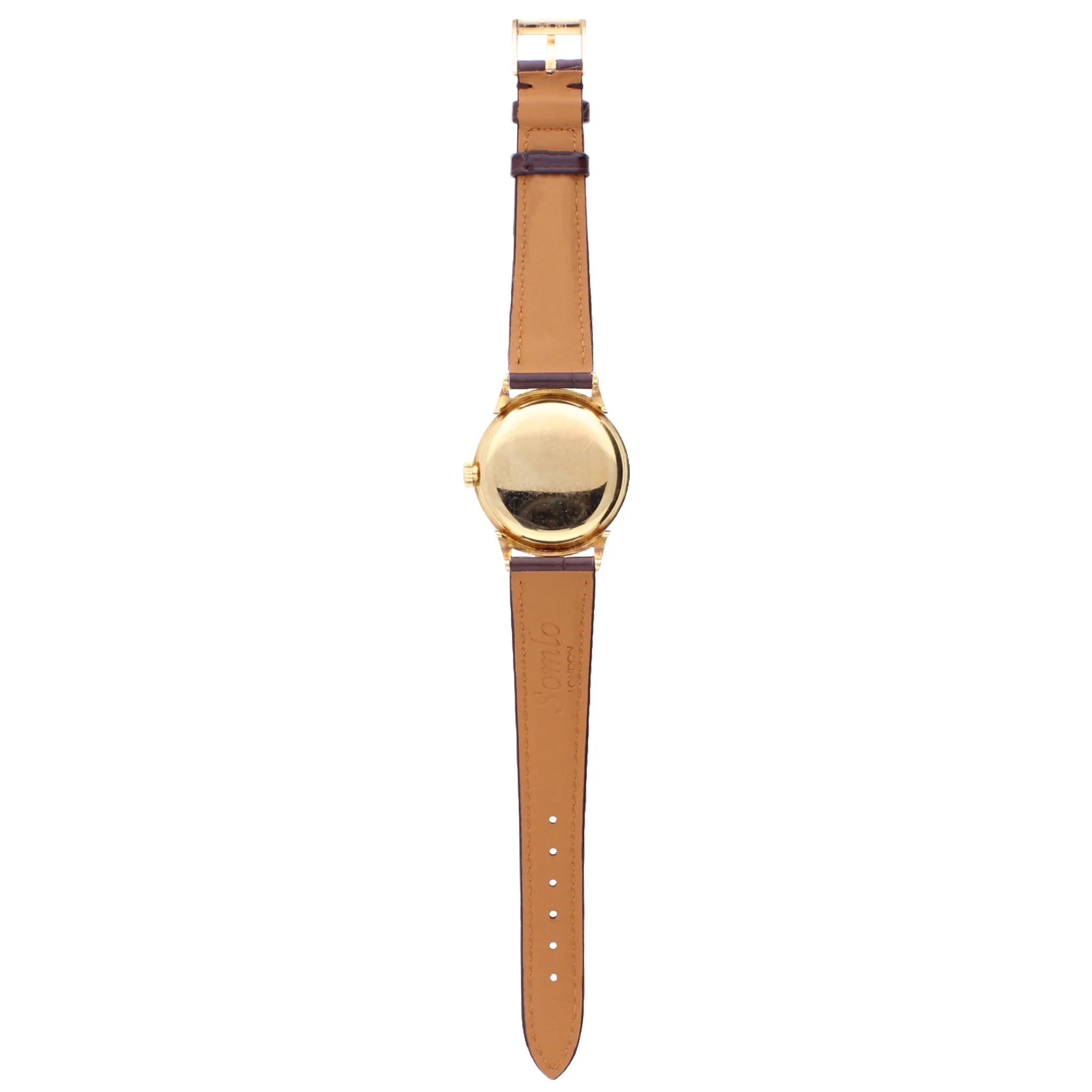 18ct yellow gold Patek Philippe ref. 1491 Calatrava wristwatch with scroll lugs. Made 1948 - Image 2