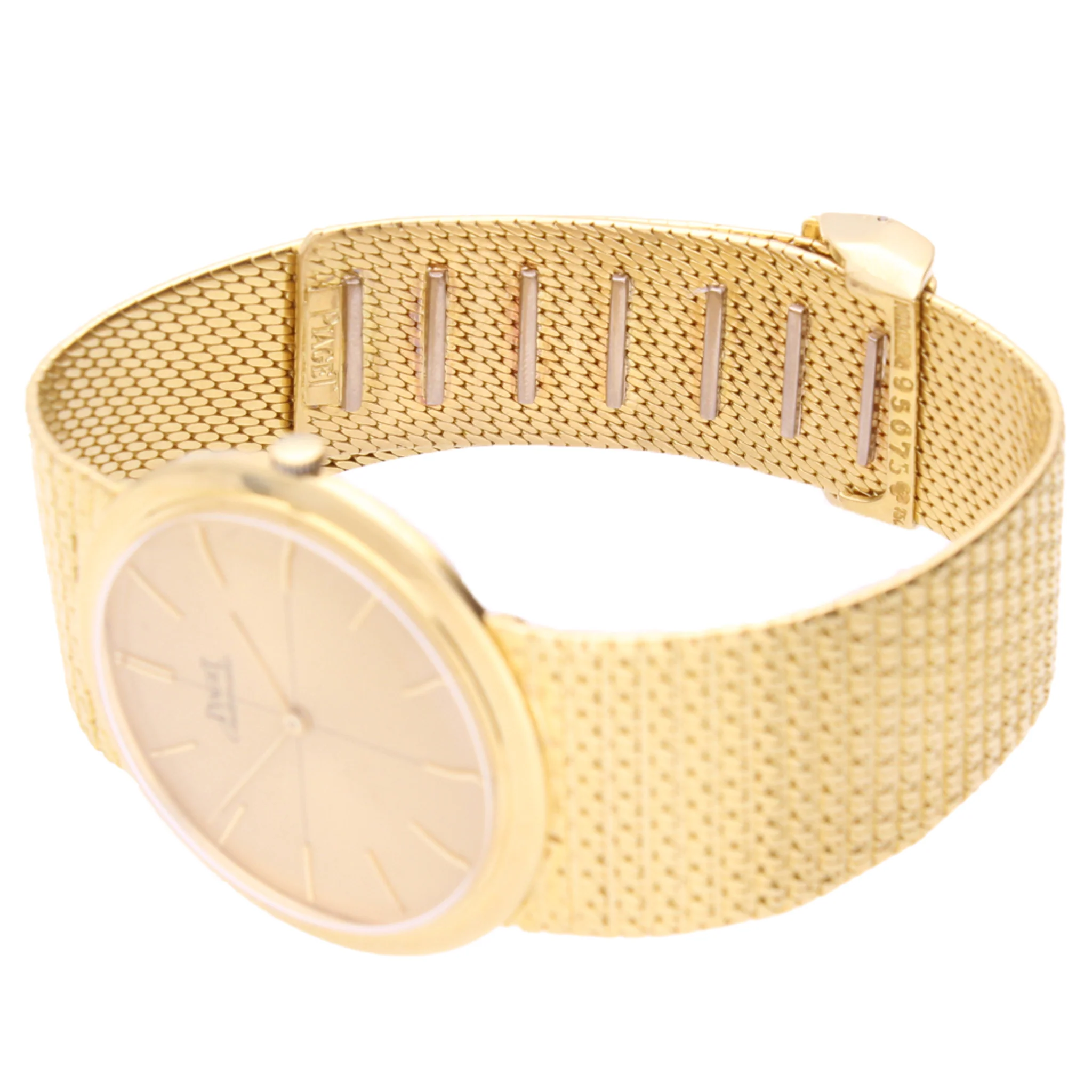 18ct yellow gold Piaget ref. 12101 Automatic bracelet watch. Made 1980 - Image 4