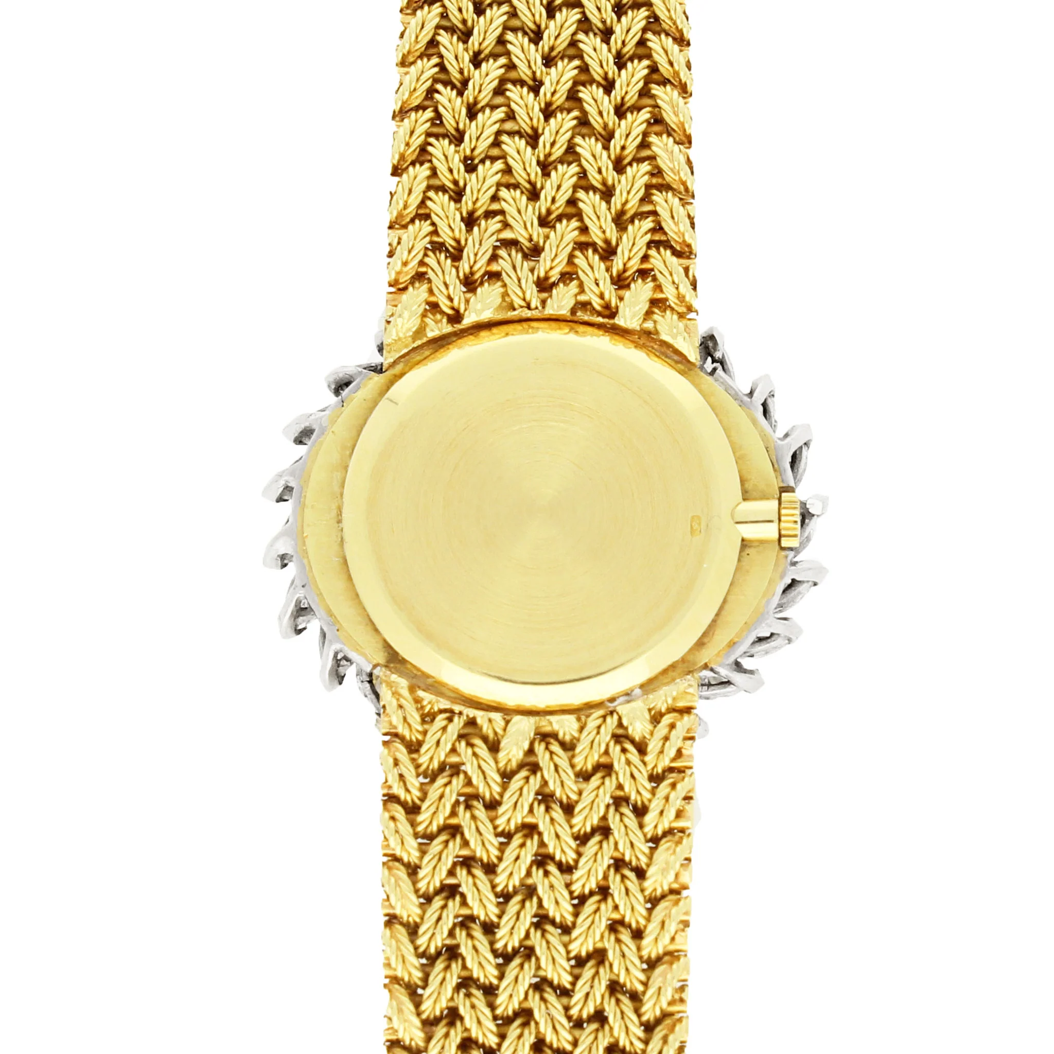 18ct yellow gold Ulysee Nardin, diamond set bracelet watch with lapis lazuli dial. Made 1970's - Image 4