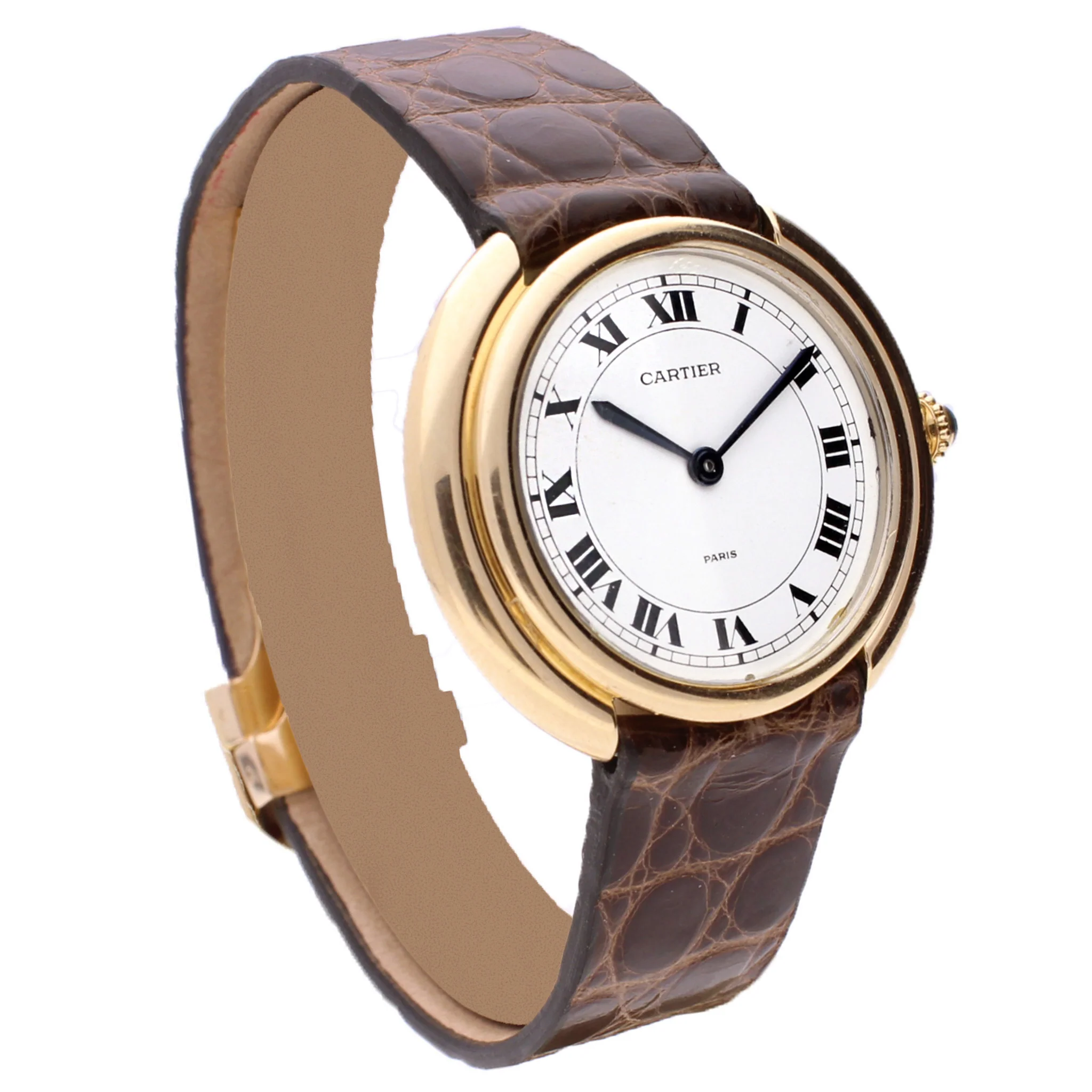 18ct yellow gold Cartier ref. 17003 Vendôme automatic wristwatch. Made 1970's - Image 3