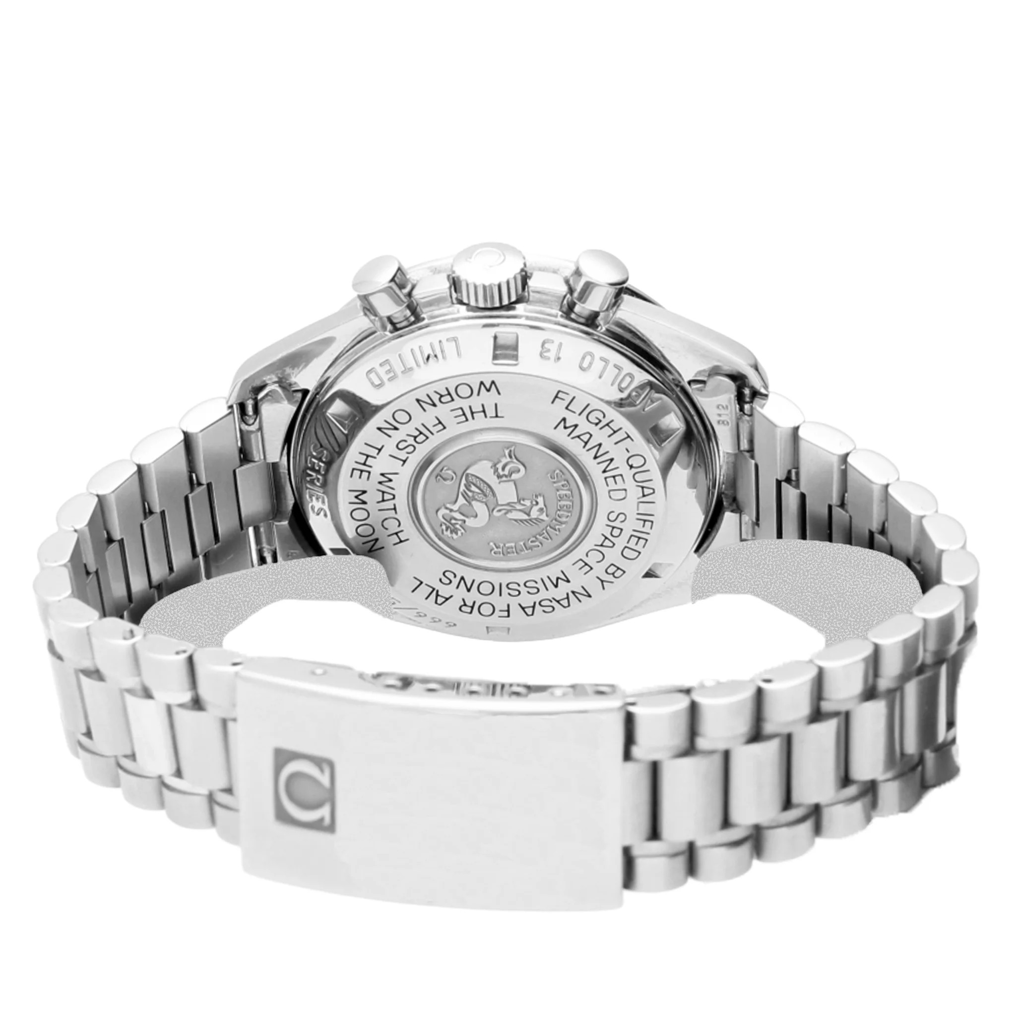Stainless steel OMEGA ref. ST 345.0022 Speedmaster Professional 25th Anniversary 'Apollo XIII' chronograph wristwatch. Made 1995 - Image 2