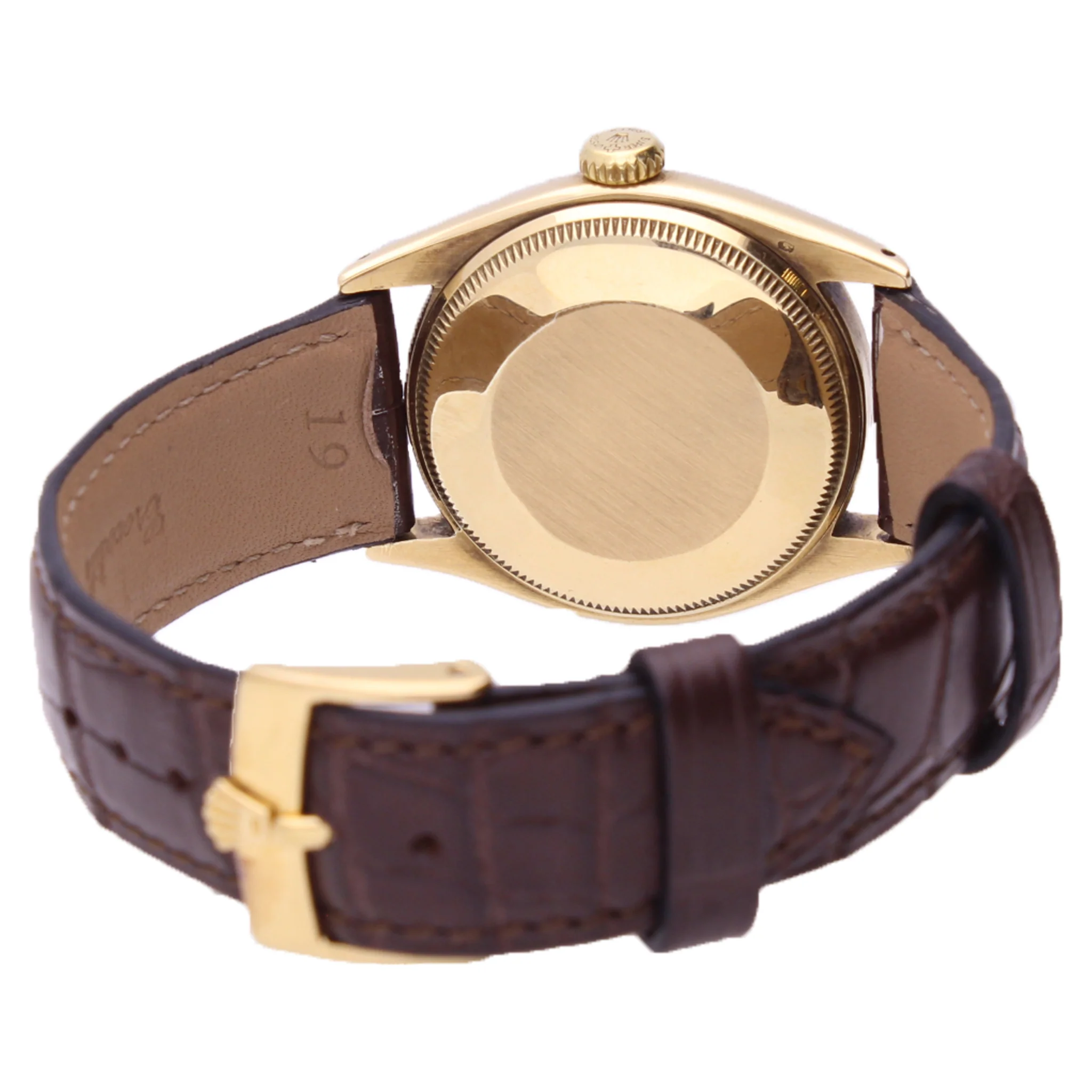 14ct yellow gold Rolex ref. 6048 oyster perpetual 'Bubble back' wristwatch. Made 1960 - Image 5