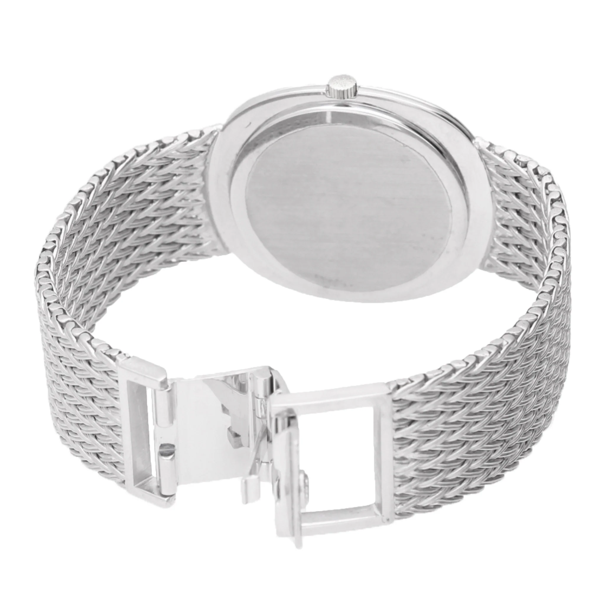 18ct white gold Patek Philippe ref. 3589/1 "Ellipse" automatic bracelet watch. Made 1970 - Image 4