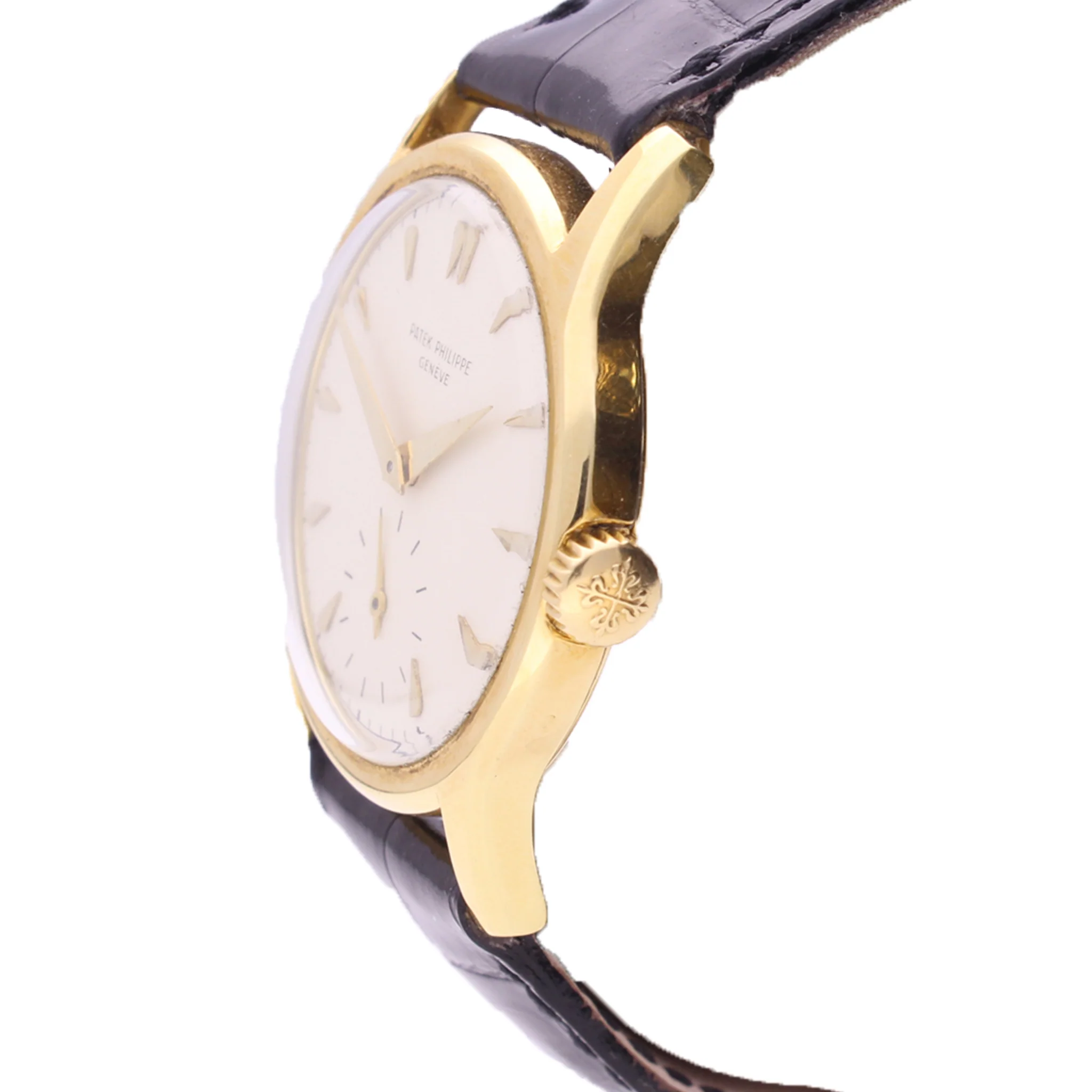 18ct yellow gold Patek Philippe ref. 2450 calatrava wristwatch. Made 1953 - Image 4