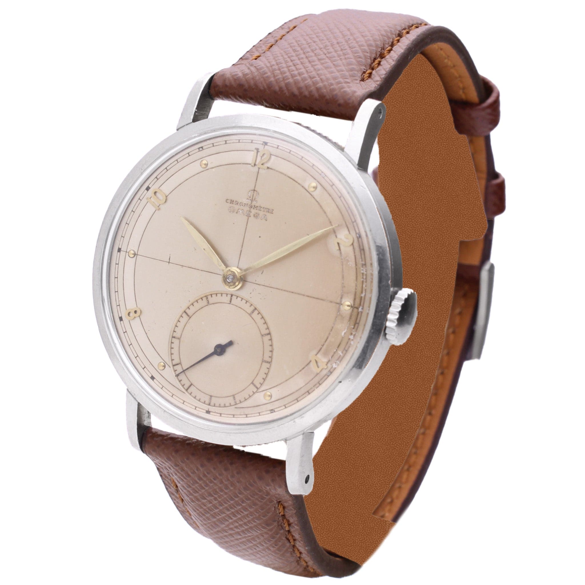 Stainless steel OMEGA Chronomètre wristwatch. Made 1948 - Image 2