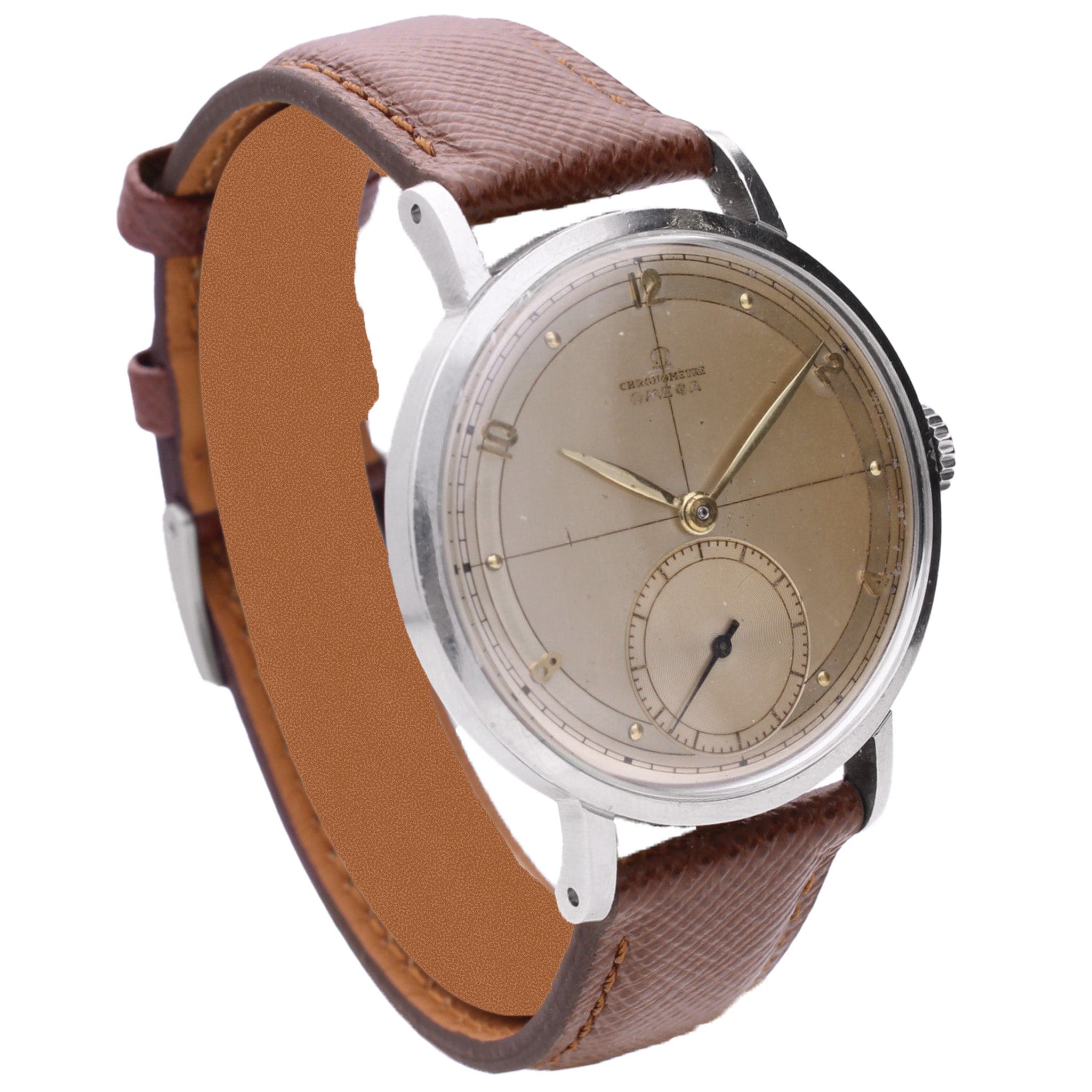 Stainless steel OMEGA Chronomètre wristwatch. Made 1948 - Image 3