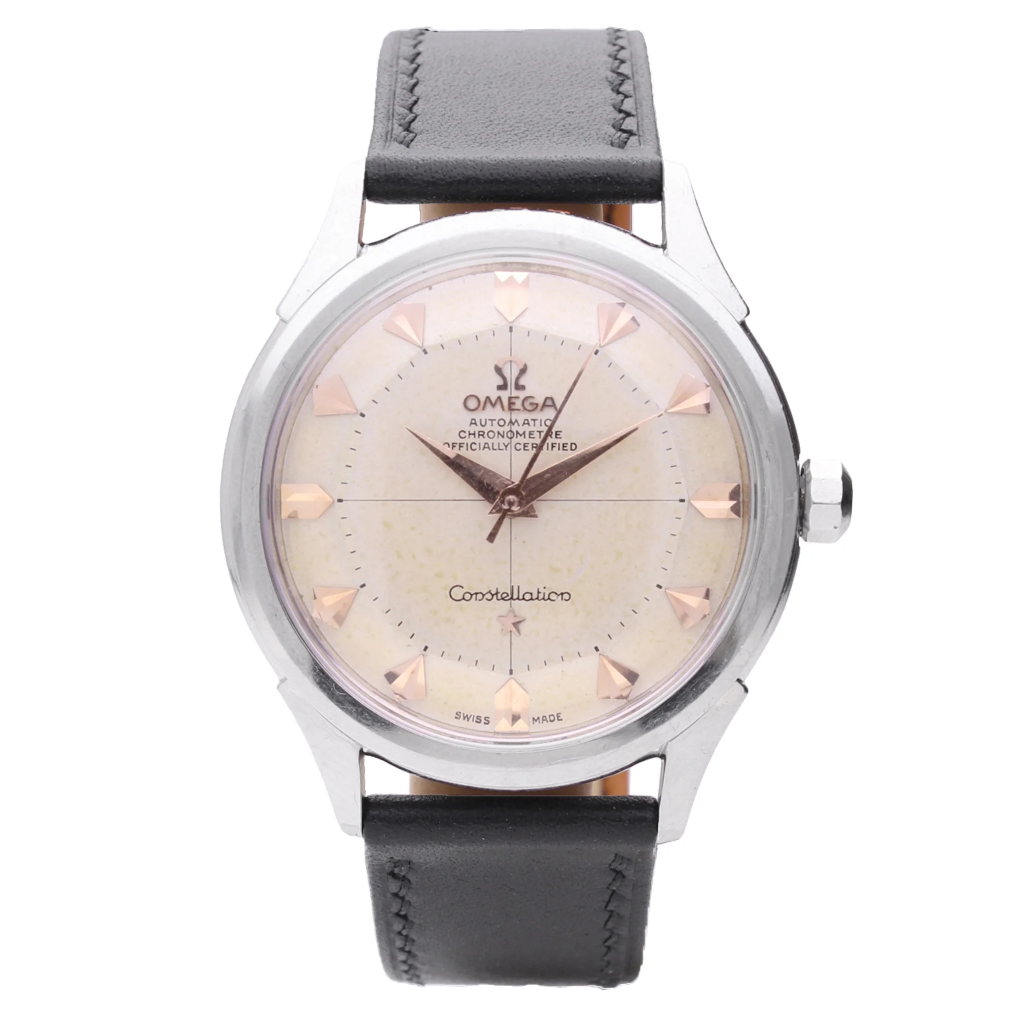 Stainless steel OMEGA Constellation automatic chronometer wristwatch. Made 1960