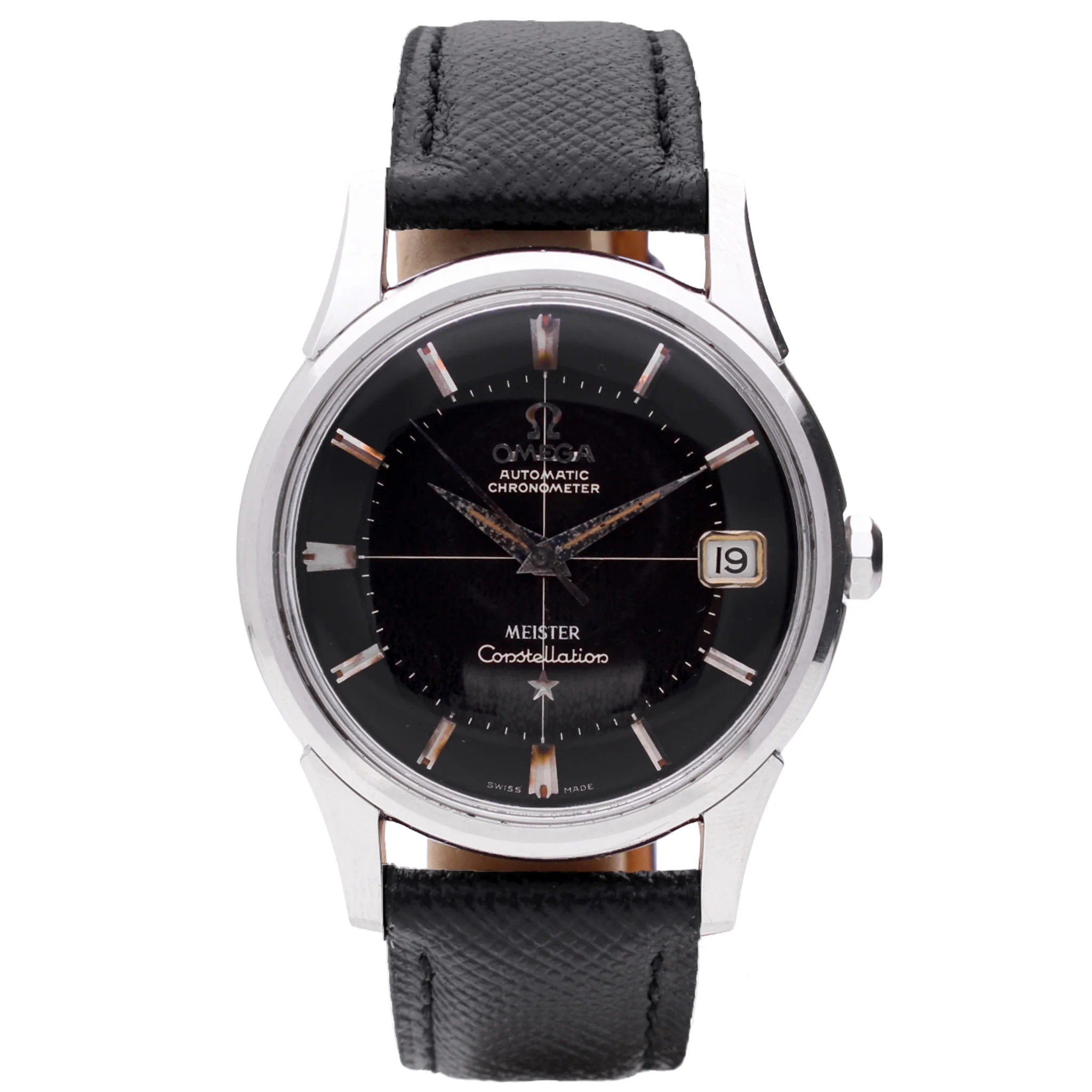 Stainless steel OMEGA Constellation automatic chronometer wristwatch. Made 1961