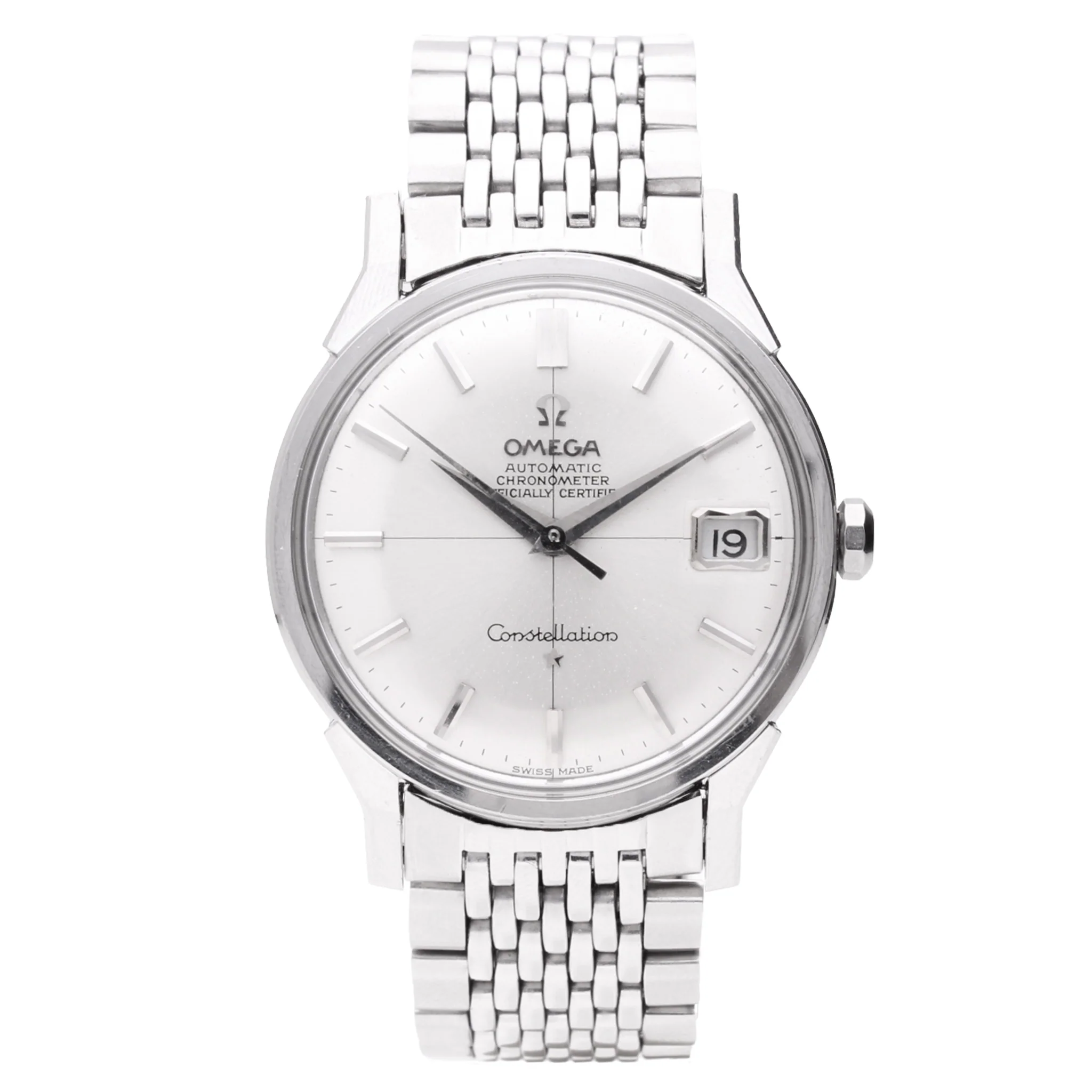 Stainless steel OMEGA Constellation automatic chronometer wristwatch. Made 1965