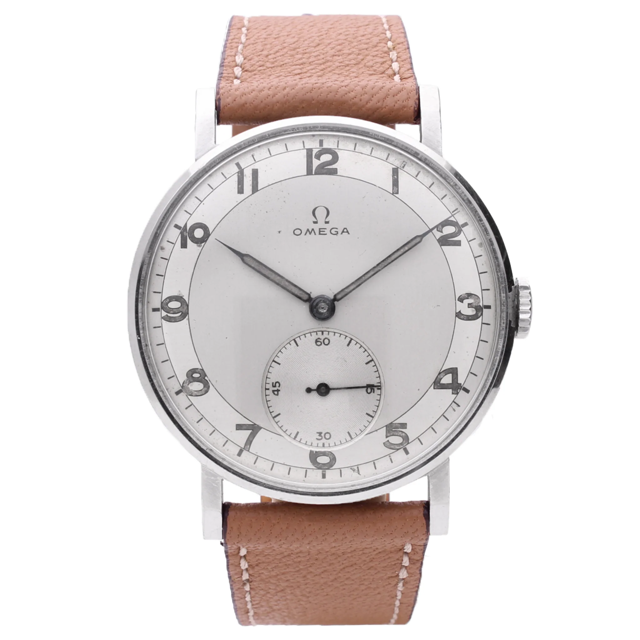 Stainless steel OMEGA 'Oversized' dress watch. Made 1943