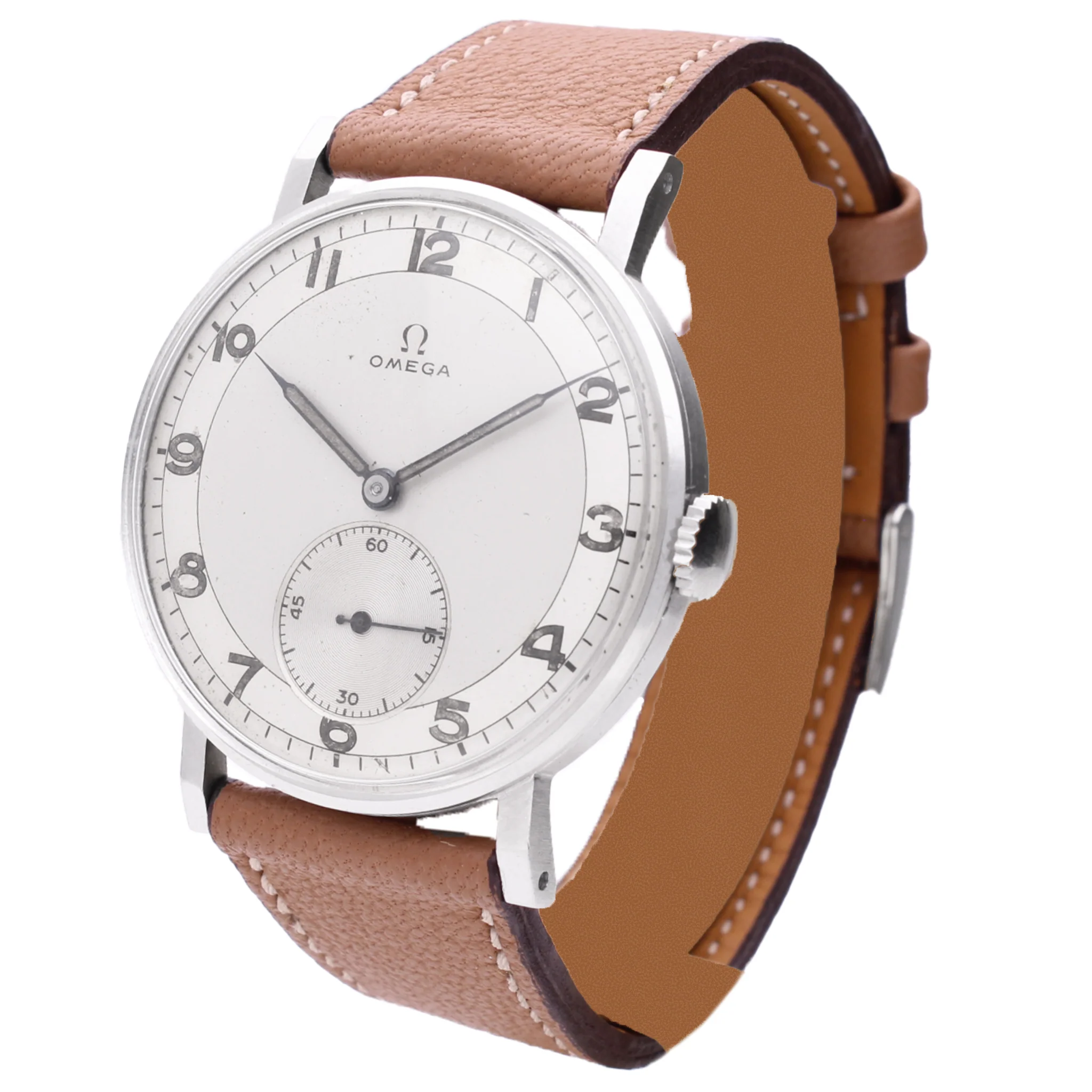 Stainless steel OMEGA 'Oversized' dress watch. Made 1943 - Image 2