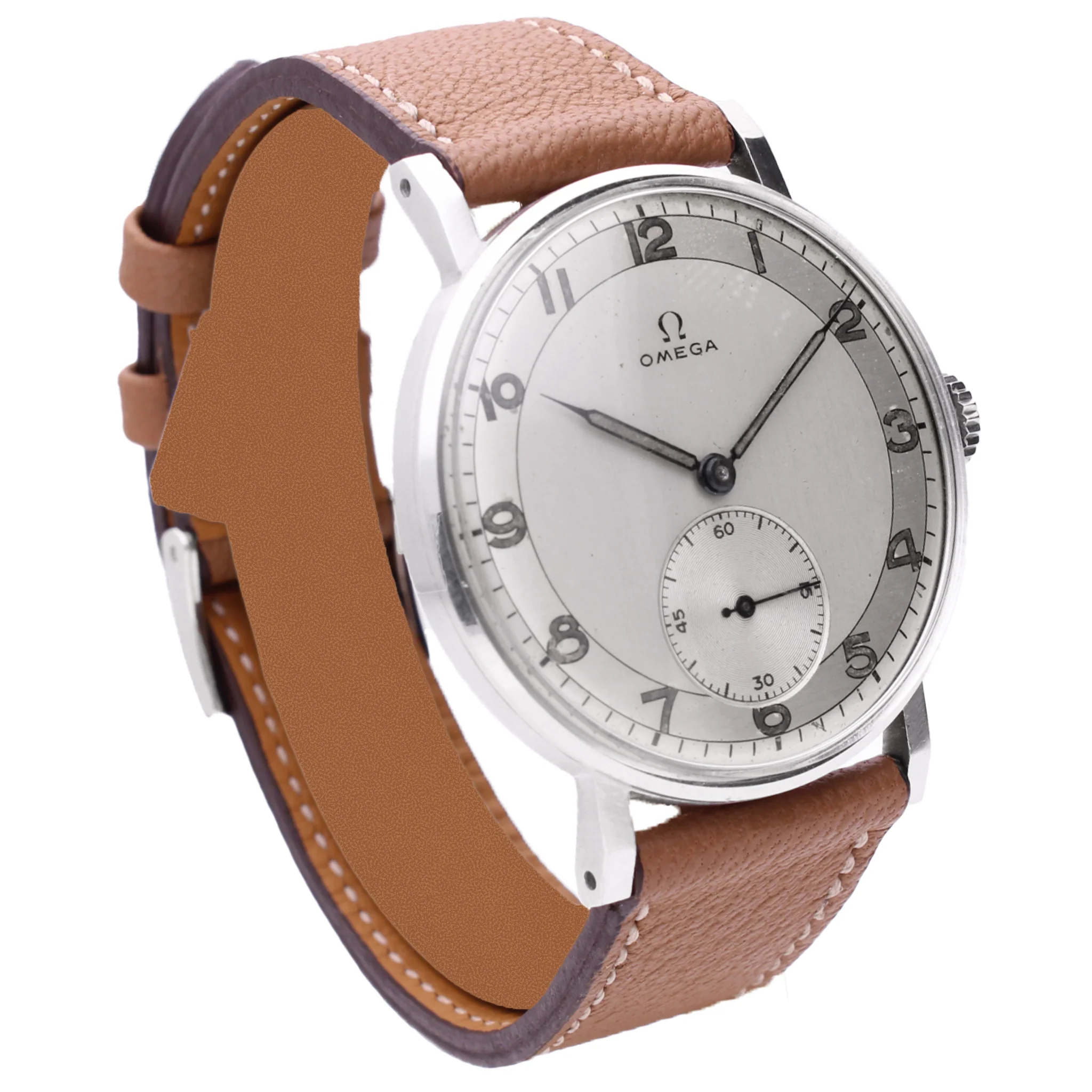 Stainless steel OMEGA 'Oversized' dress watch. Made 1943 - Image 3