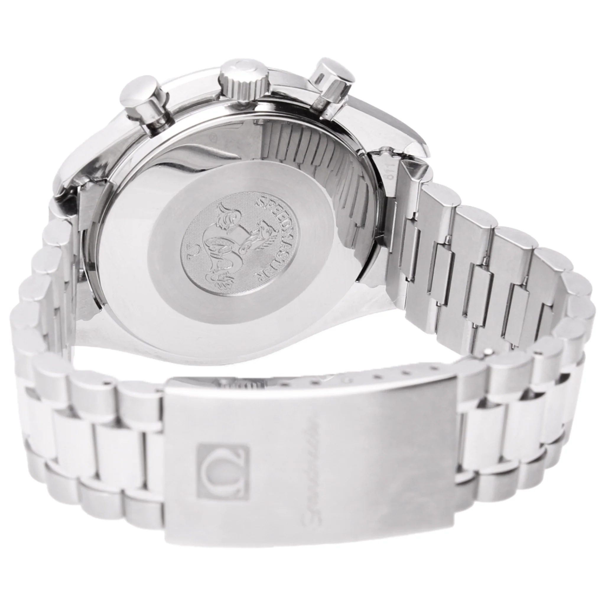 Stainless steel OMEGA ref. ST 375.0032 Speedmaster 'Reduced' automatic wristwatch. Made 2006 - Image 4