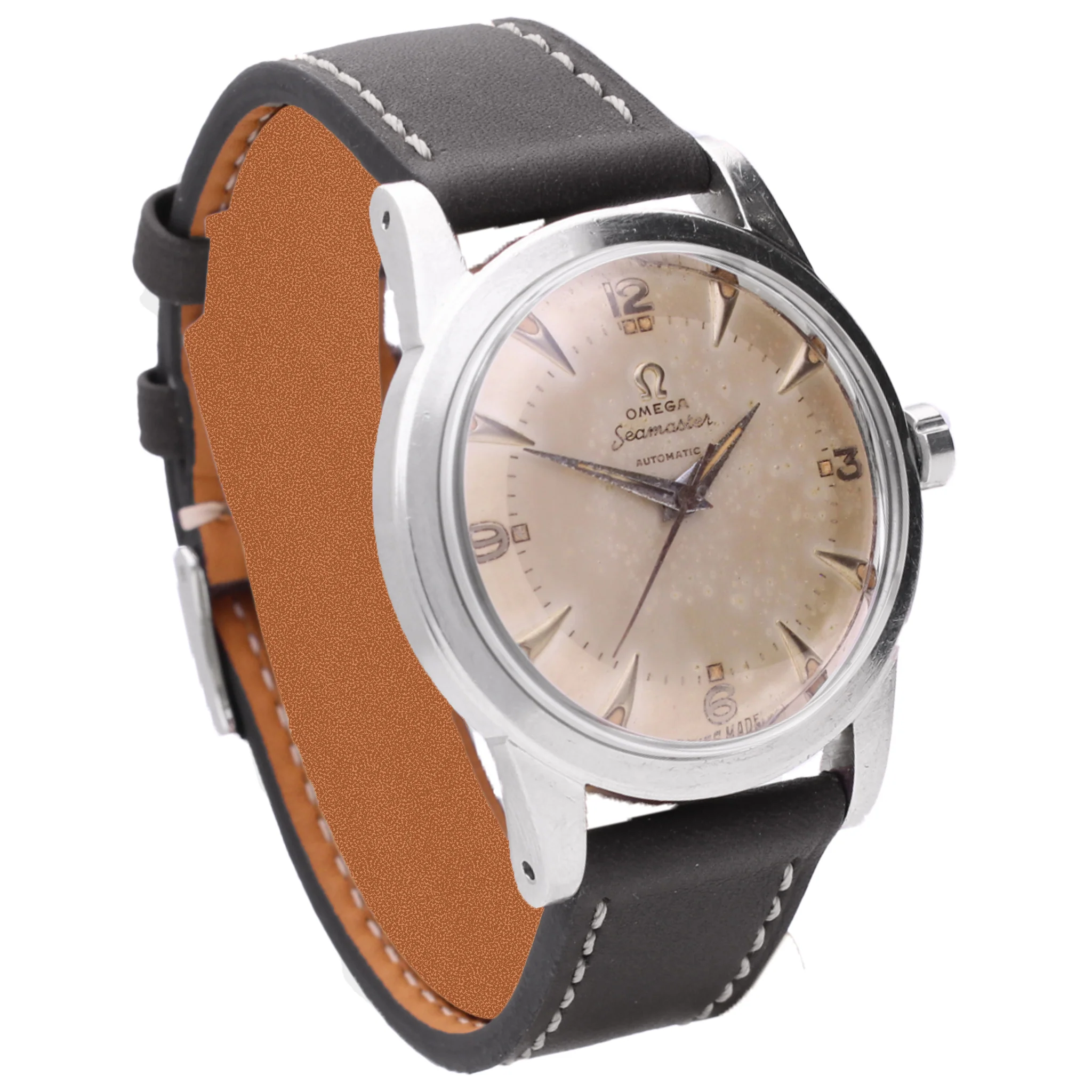 Stainless steel OMEGA Seamaster automatic wristwatch. Made 1952 - Image 3