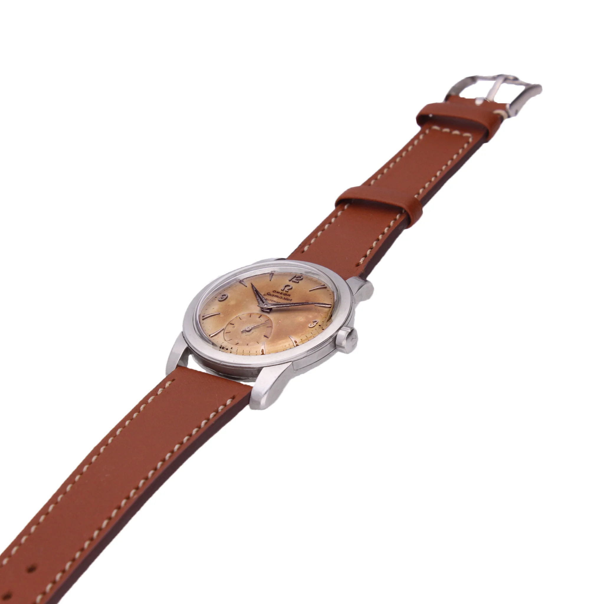 Stainless steel OMEGA seamaster automatic wristwatch. Made 1955 - Image 4