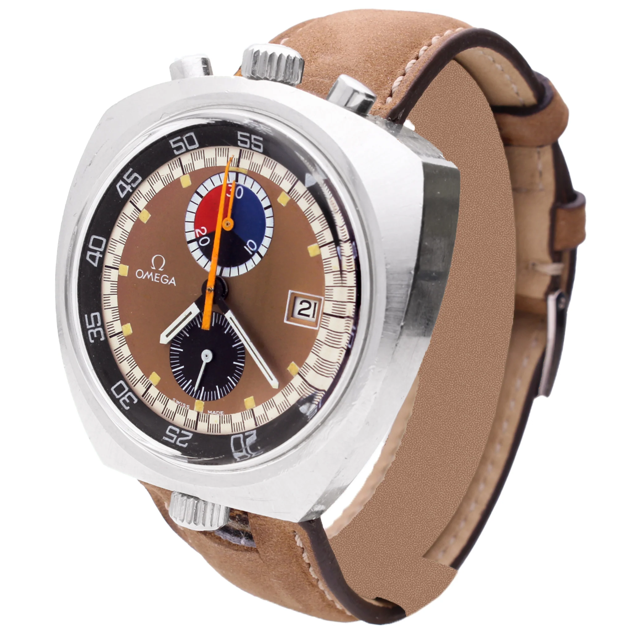 Stainless steel OMEGA Seamaster Bullhead chronograph wristwatch. Made 1970 - Image 2