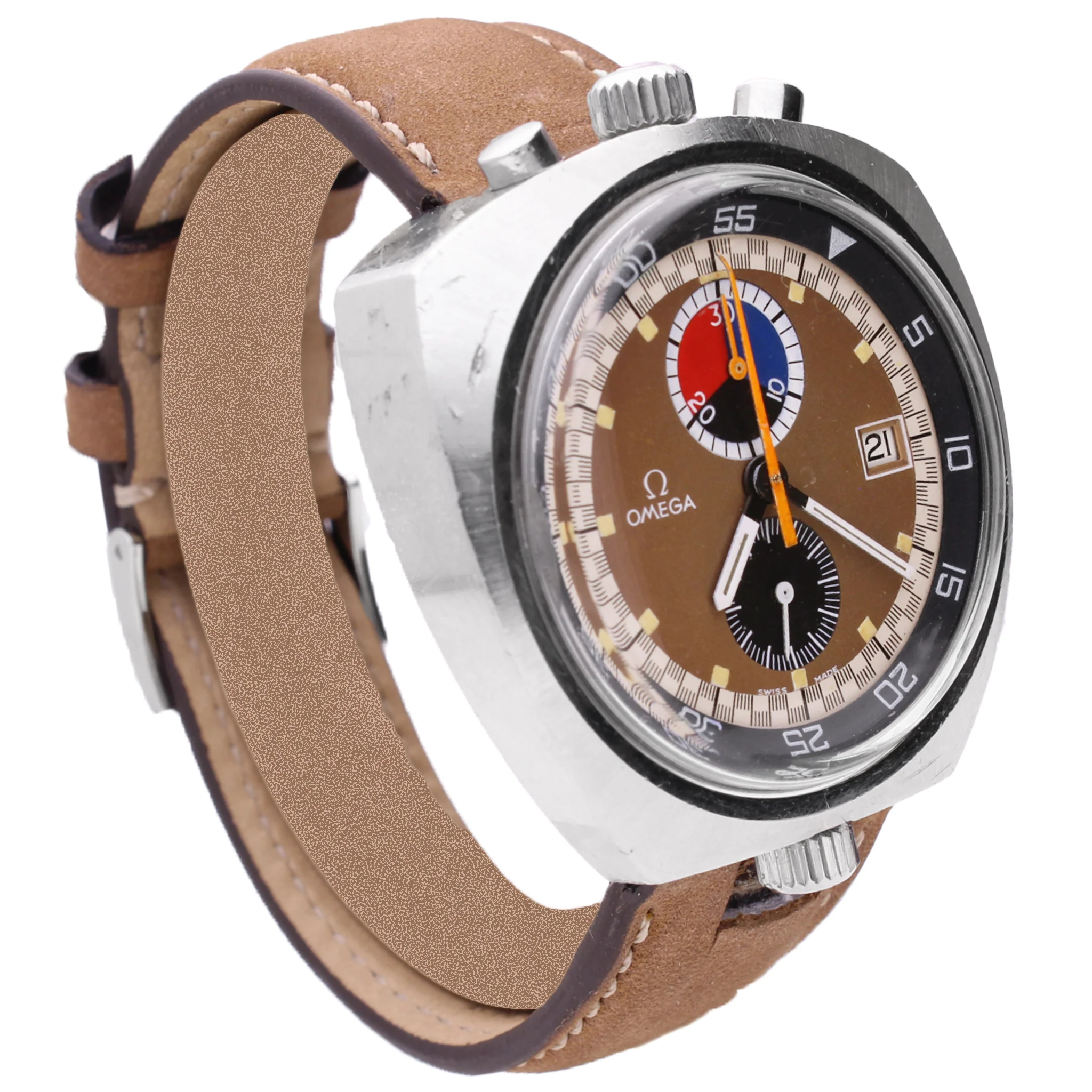 Stainless steel OMEGA Seamaster Bullhead chronograph wristwatch. Made 1970 - Image 3