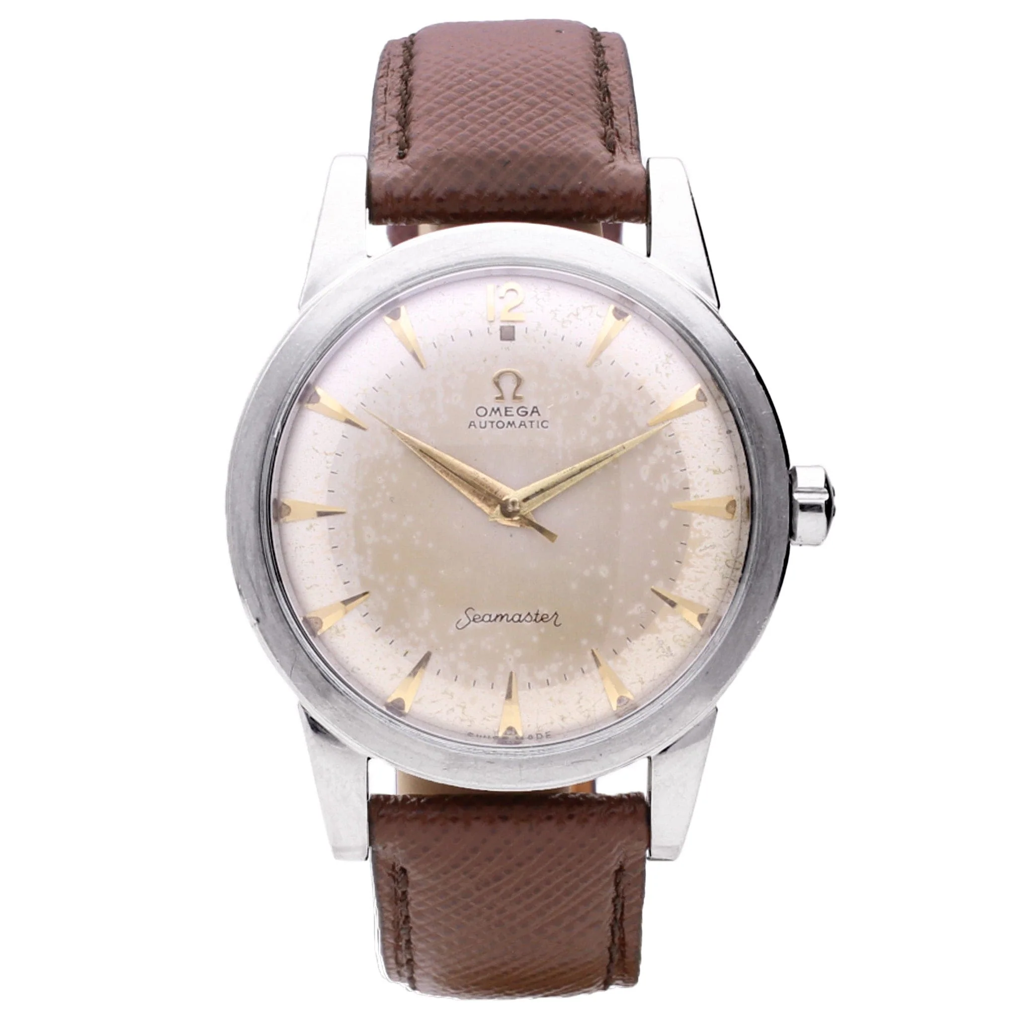 Stainless steel OMEGA Seamaster 'bumper' automatic wristwatch. Made 1963